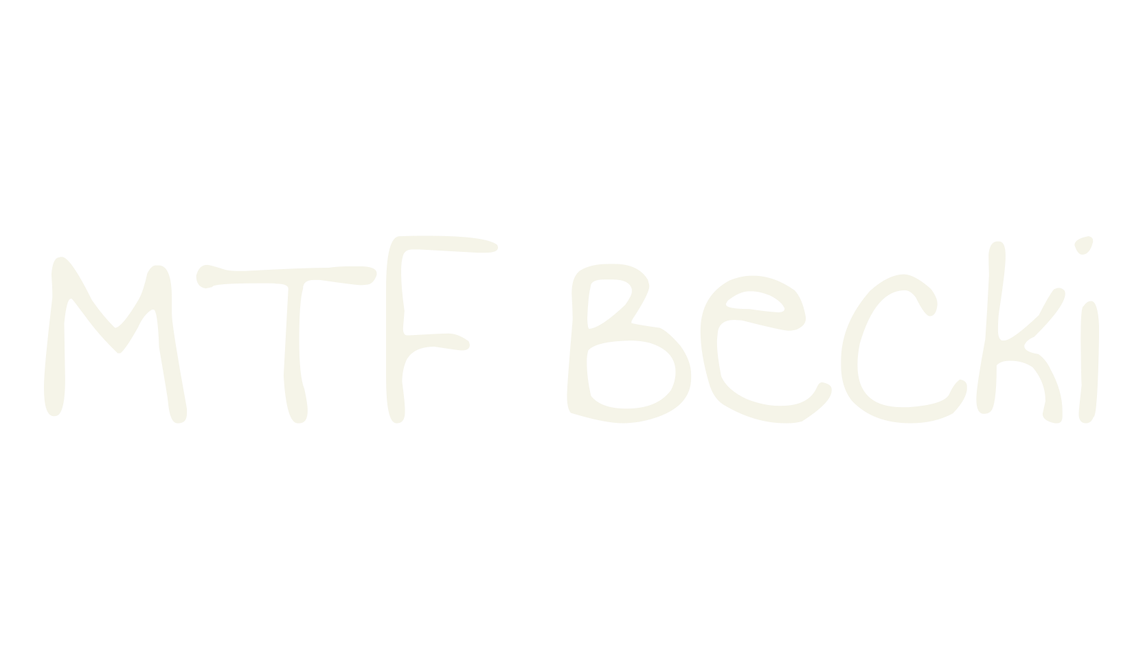 MTF Becki, hand drawn font preview