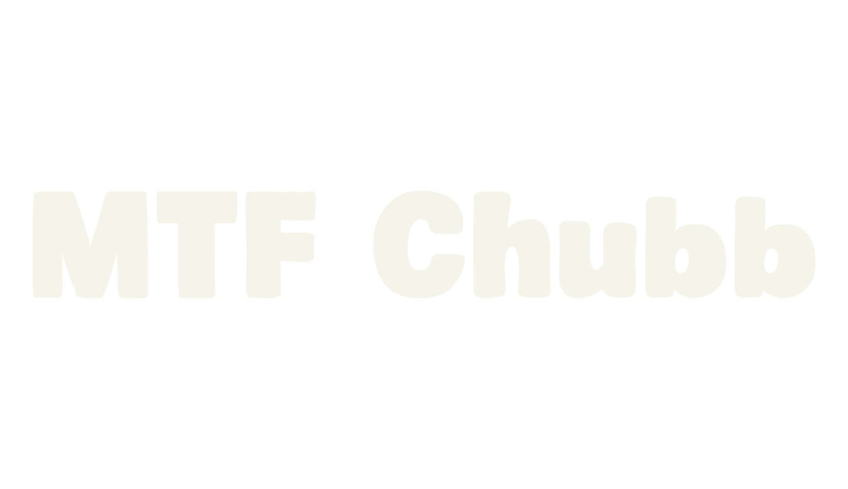MTF Chubb, bold font preview