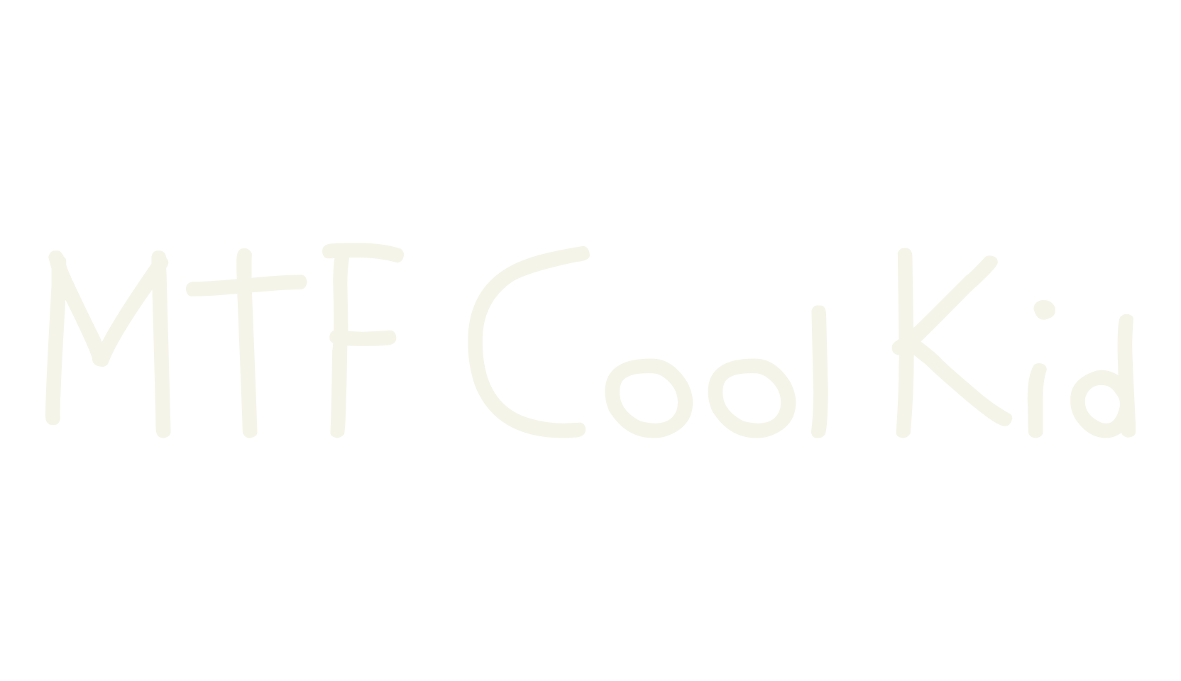 MTF Cool Kid, illustrated font preview