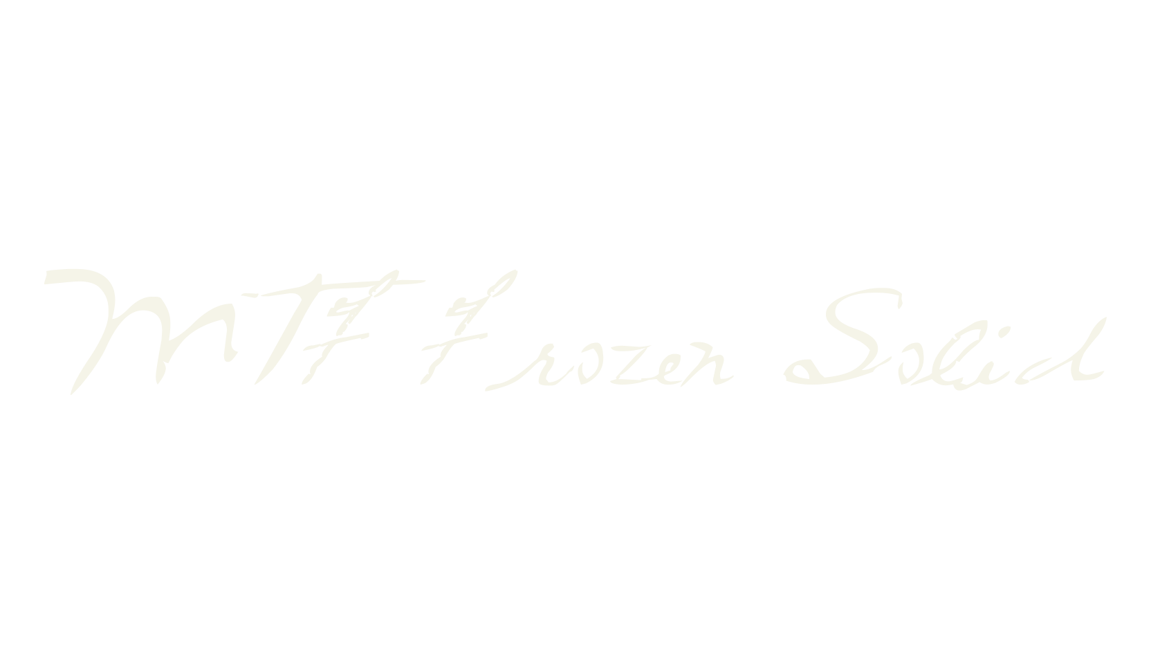 MTF Frozen Solid, hand drawn font preview