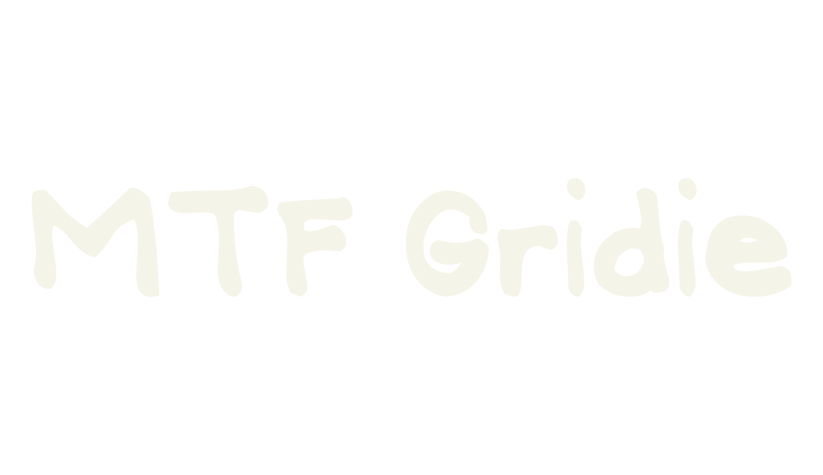 MTF Gridie, hand drawn font preview