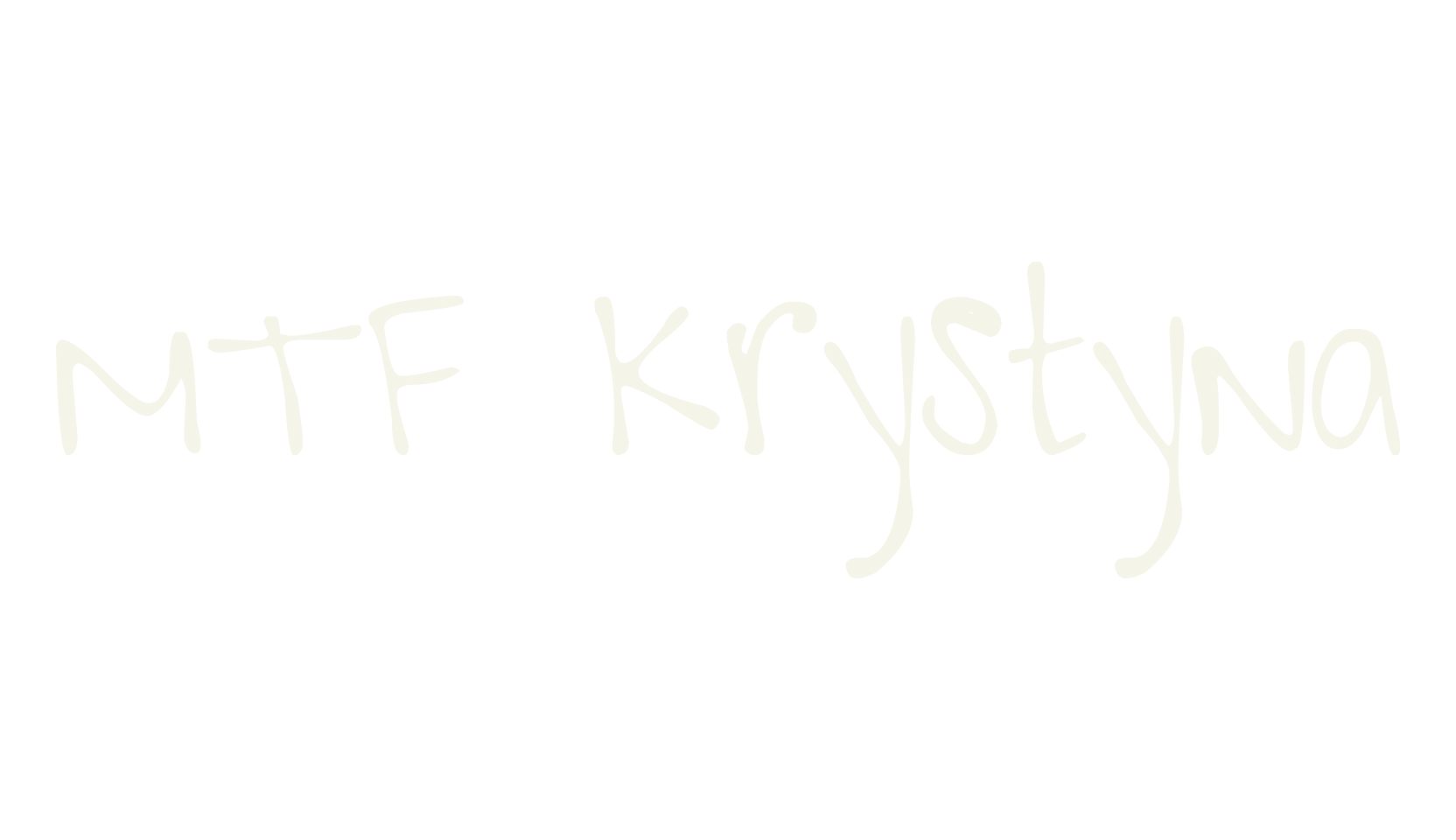 MTF Krystyna, hand drawn font preview