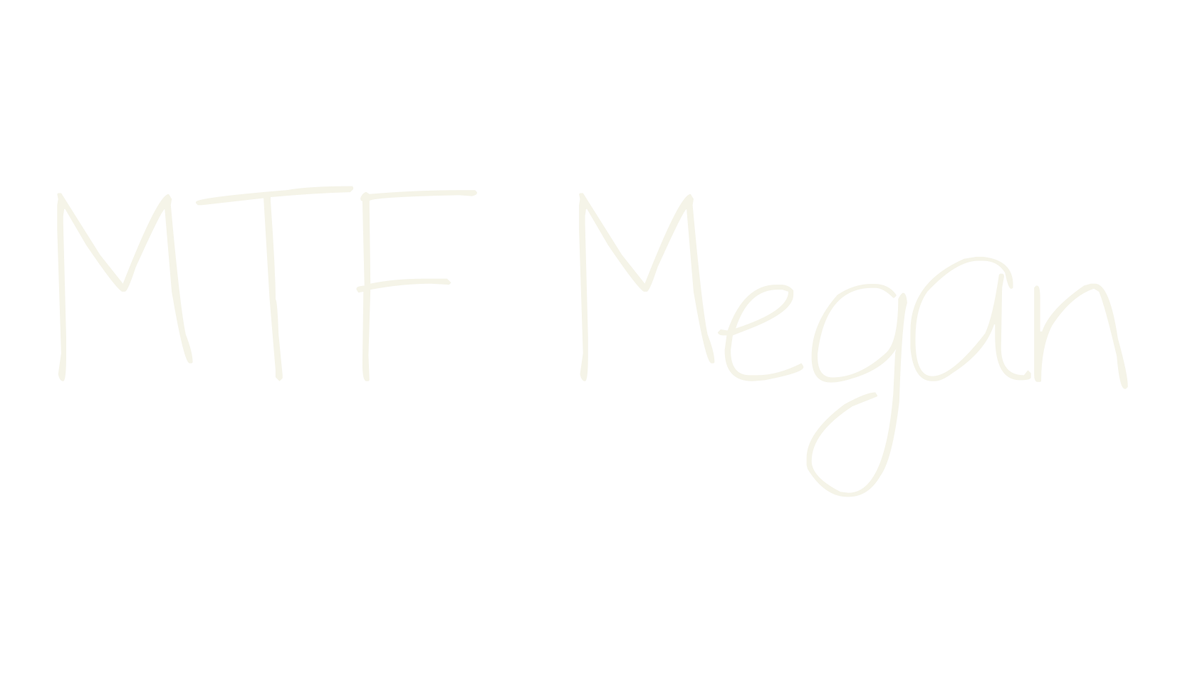 MTF Megan, hand drawn font preview