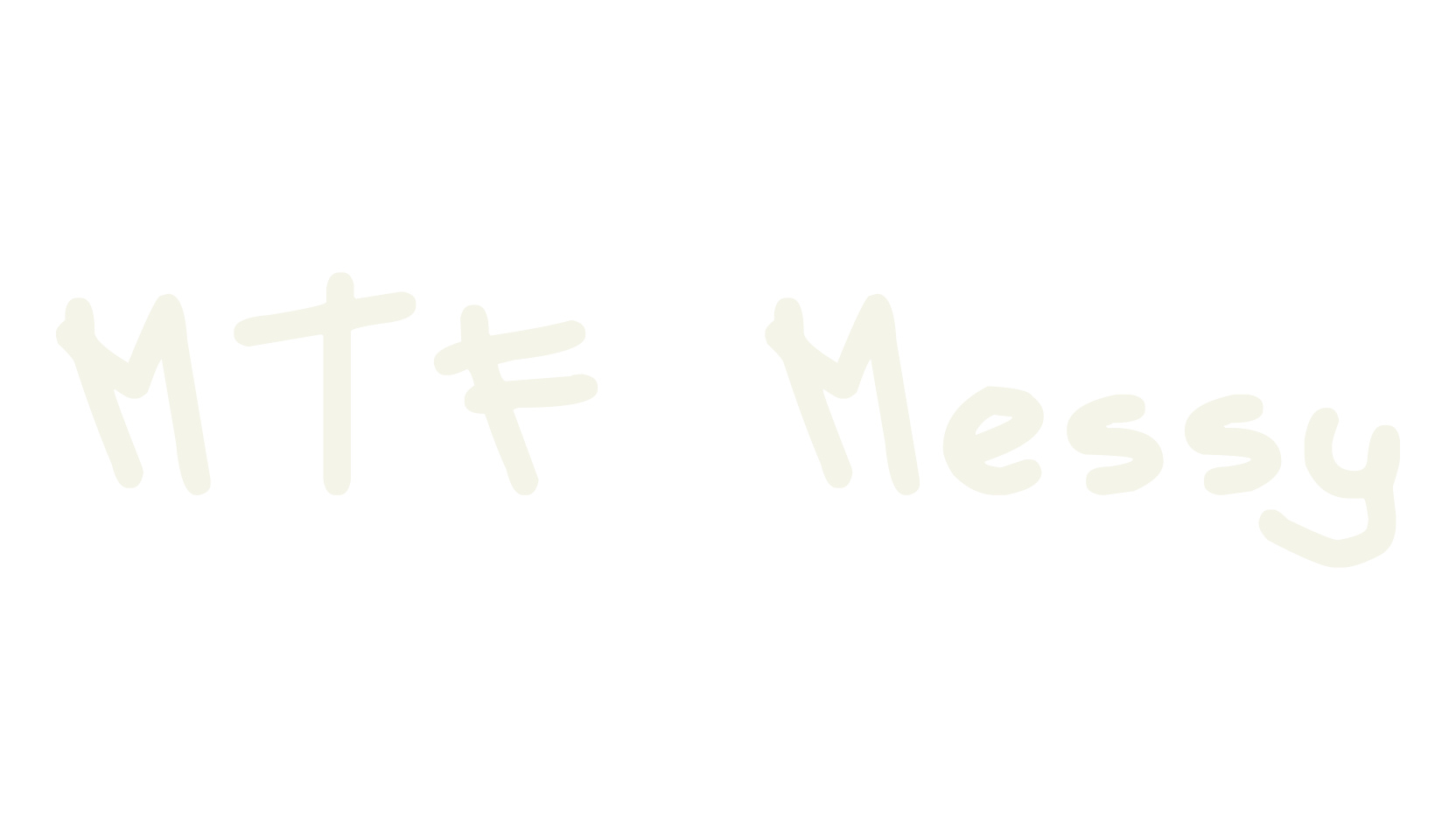 MTF Messy, messy font preview