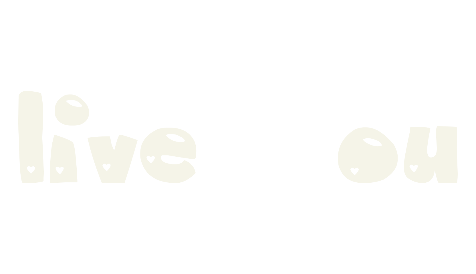 MTF Olive You, heart font preview