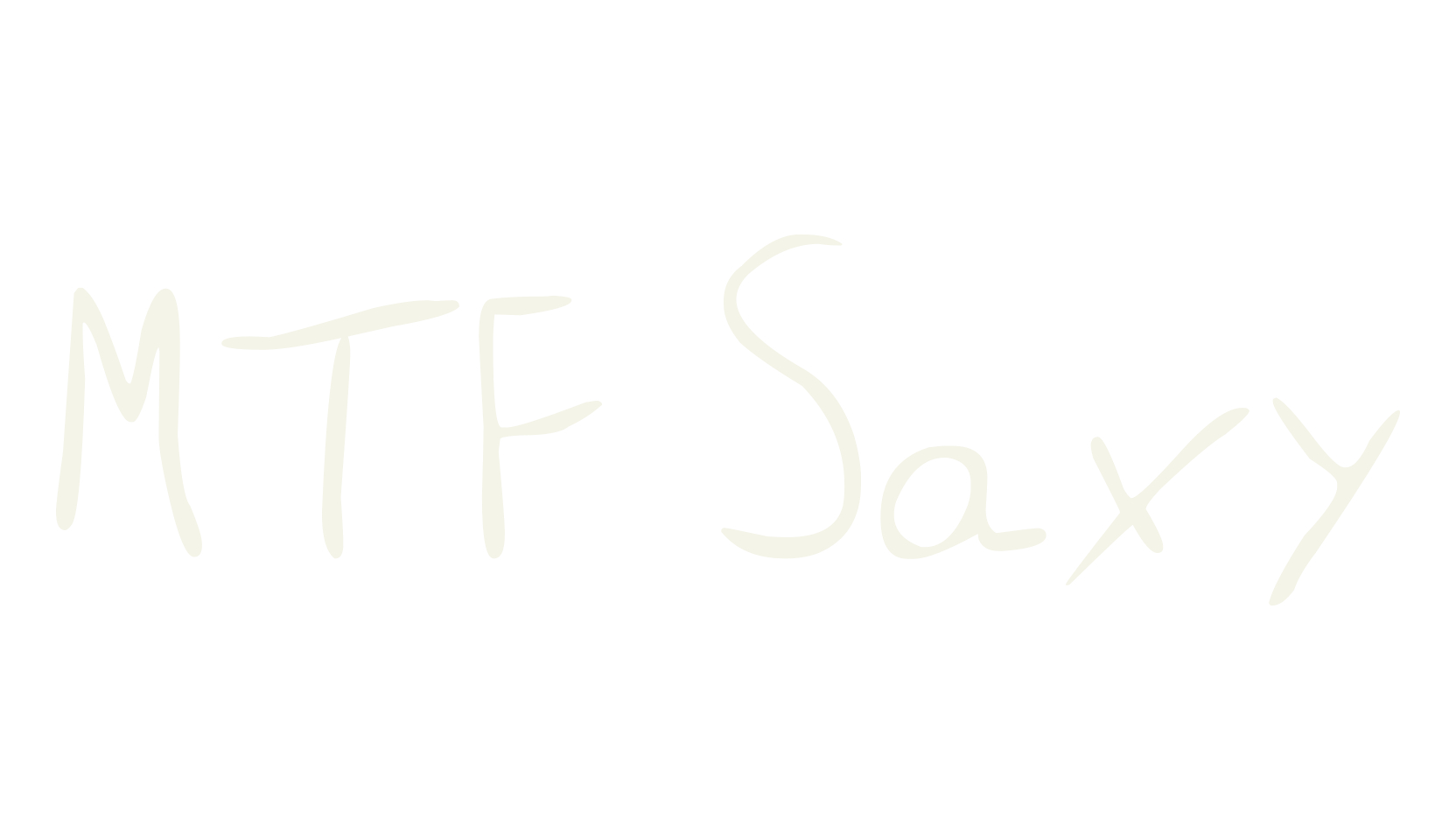MTF Saxy, hand drawn font preview