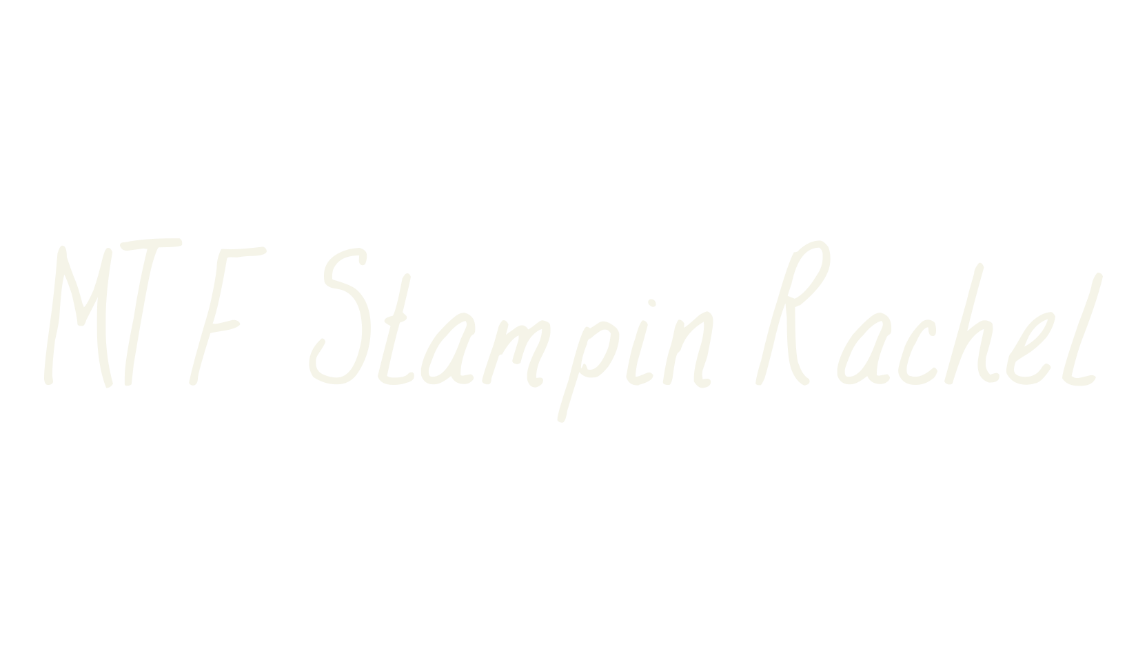 MTF Stampin Rachel, hand drawn font preview