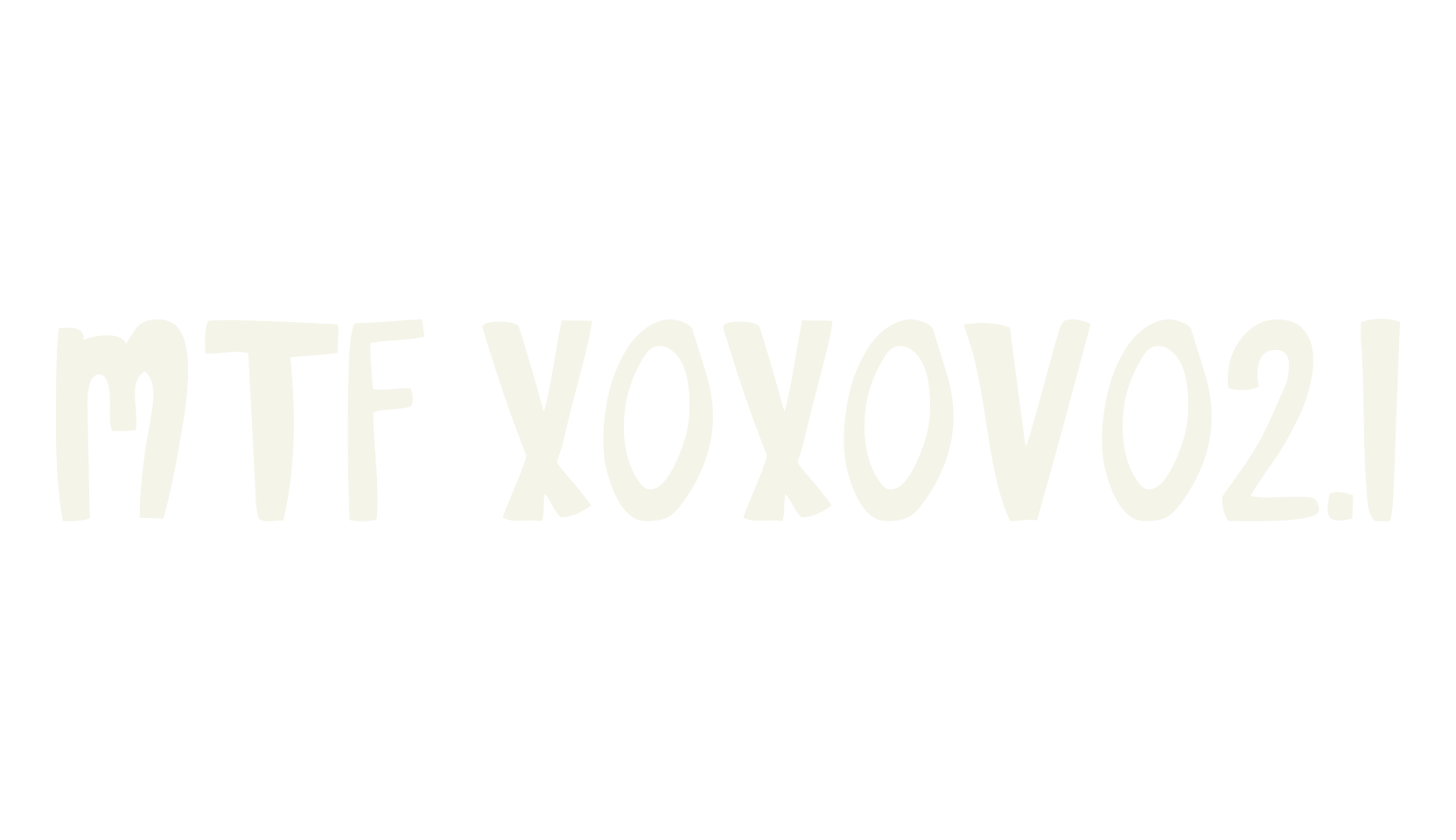 MTF XOXOvo2.1, illustrated font preview