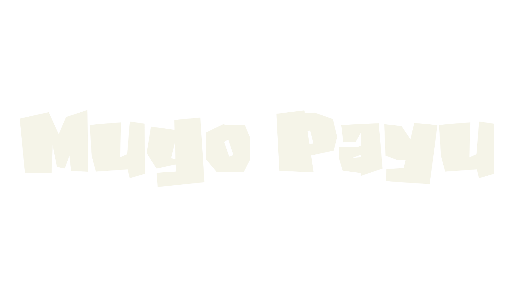 Mugo Payu, bold font preview