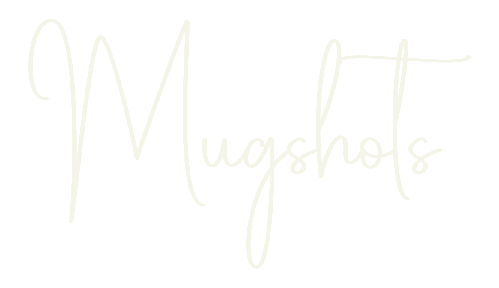Mugshots, calligraphy font preview