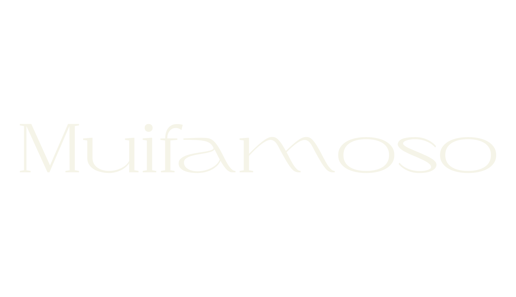 Muifamoso, minimalist font preview
