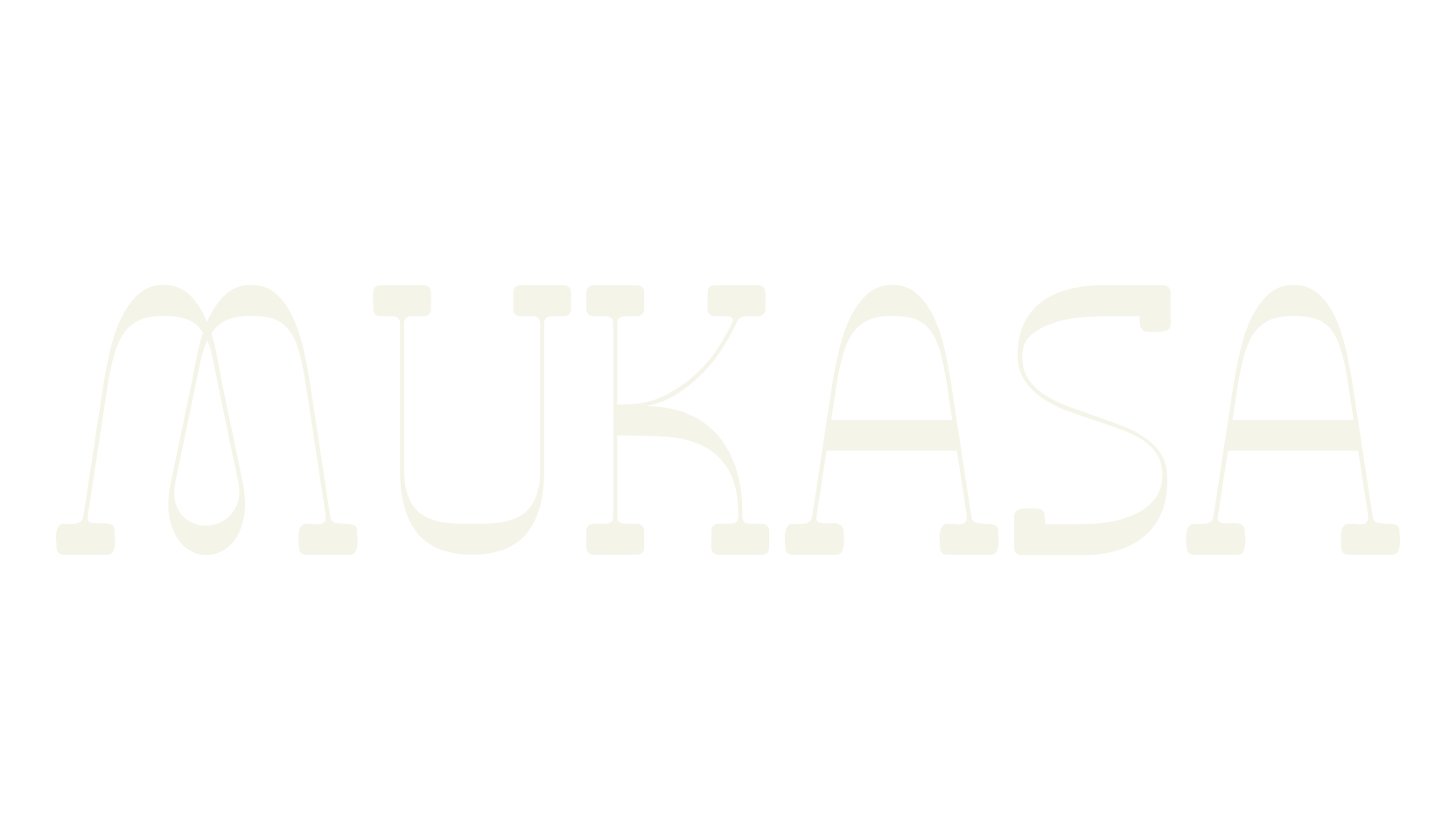 MUKASA, modern font preview