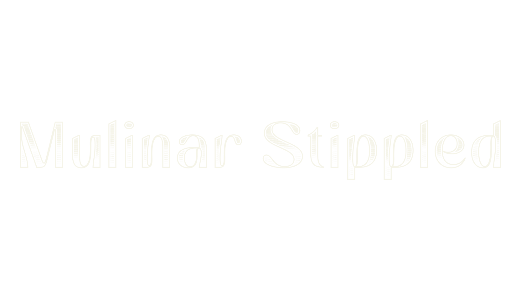 Mulinar Stippled, display market font preview