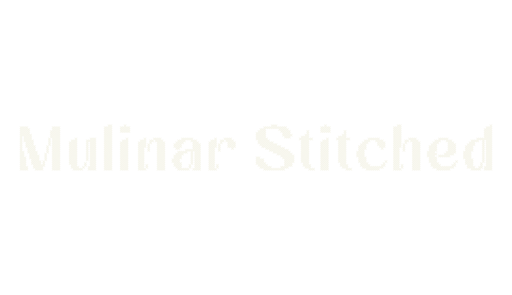 Mulinar Stitched, sans font preview