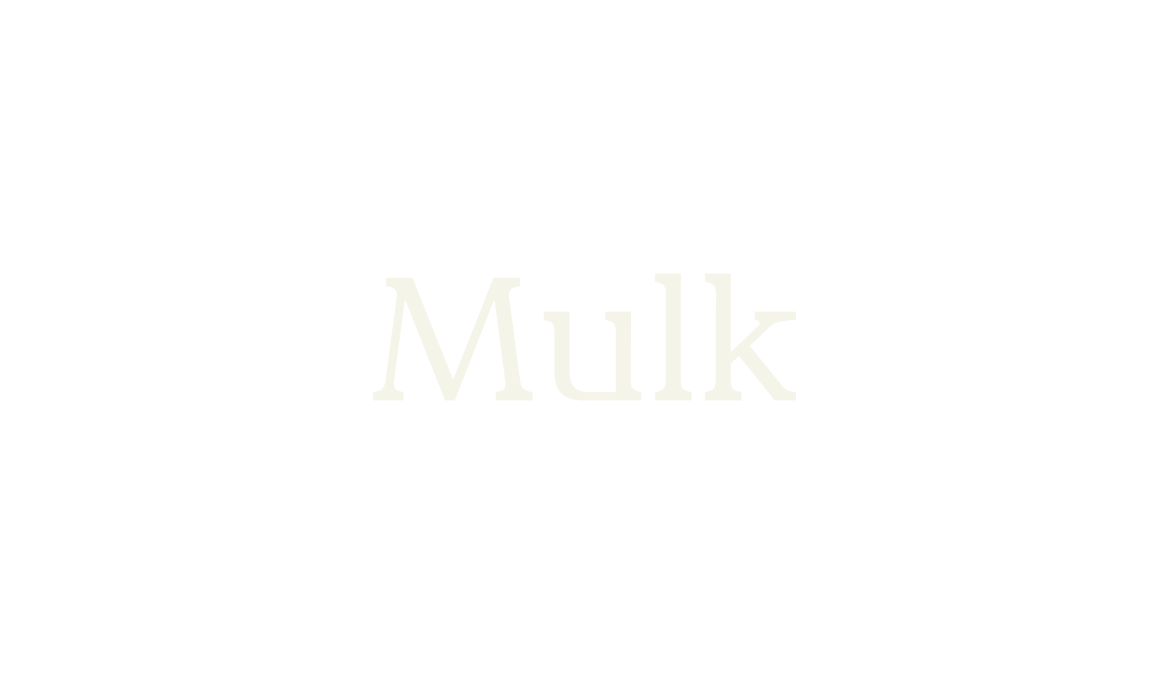 Mulk, serif font preview