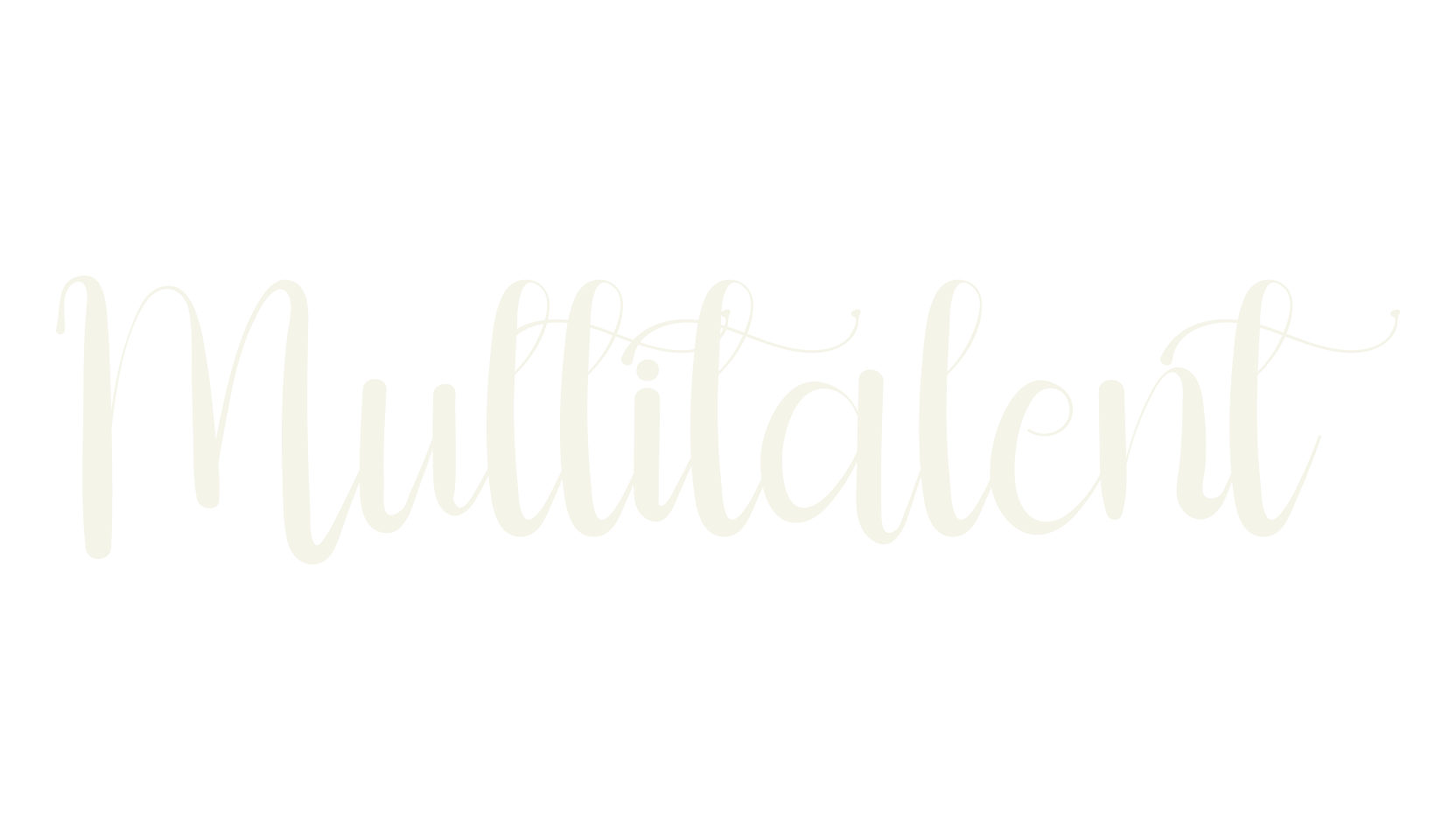 Multitalent, lettering font preview