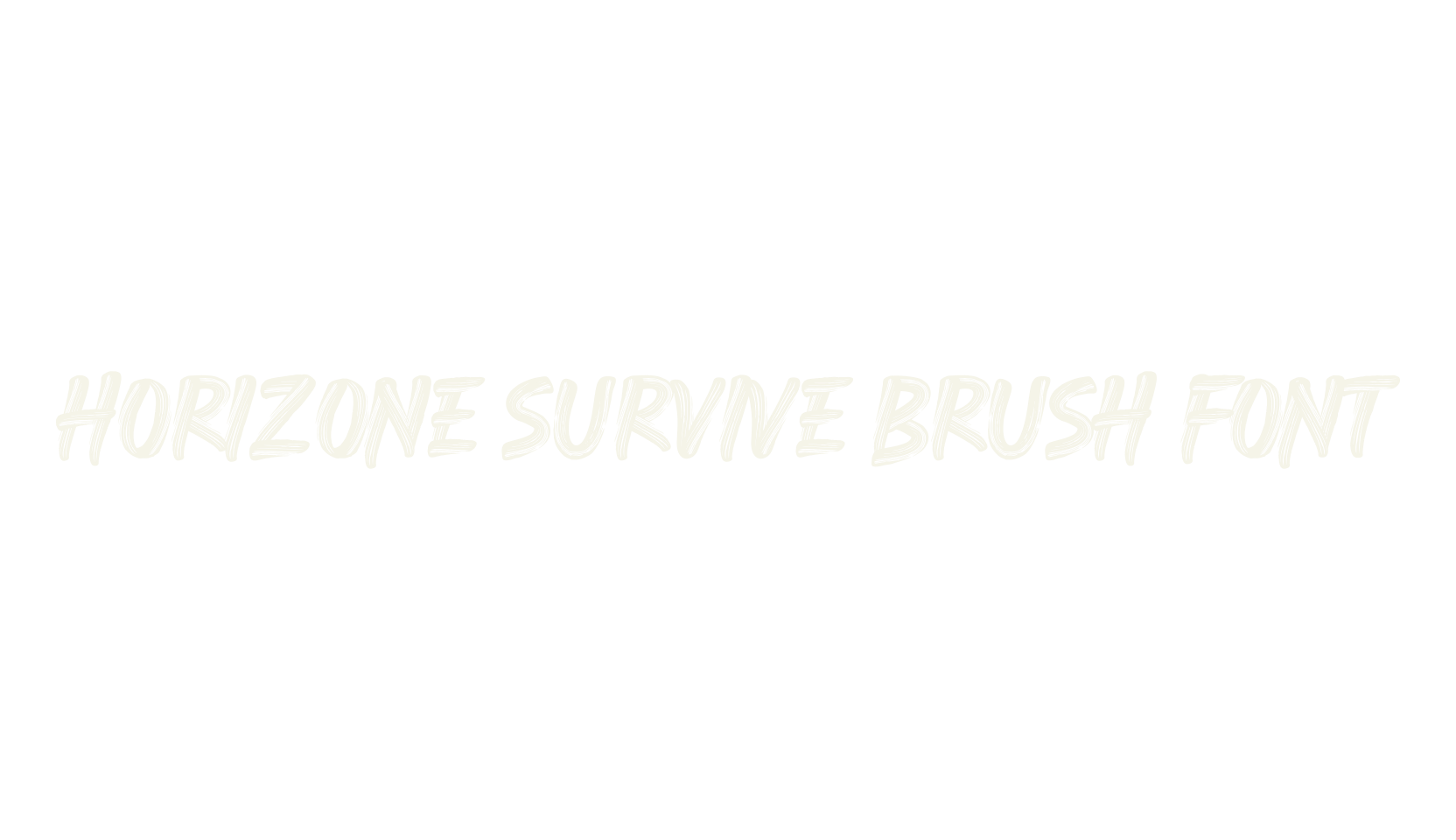 Horizone Survive Brush Font, grunge font preview