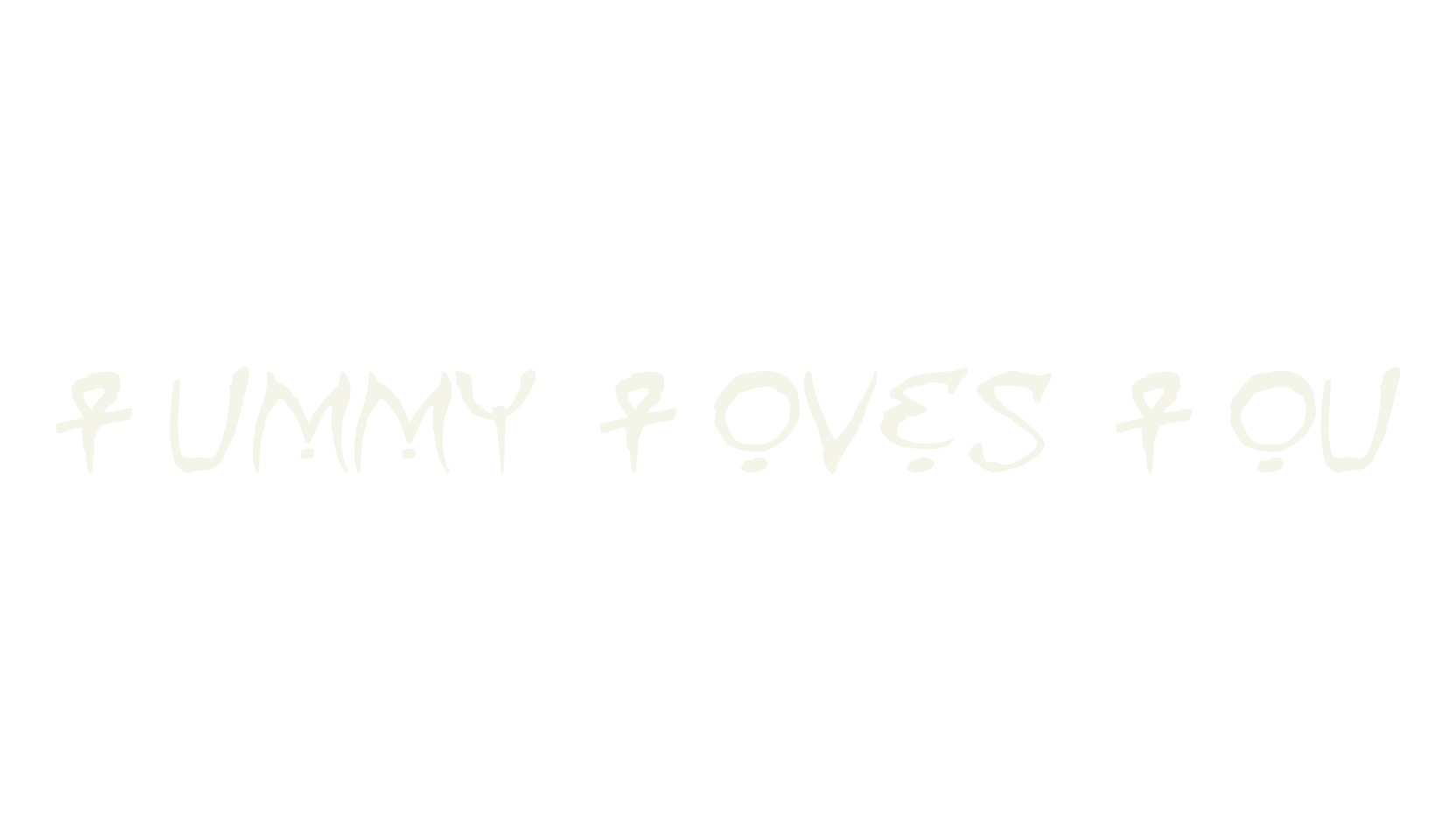 Mummy Loves You, display market font preview