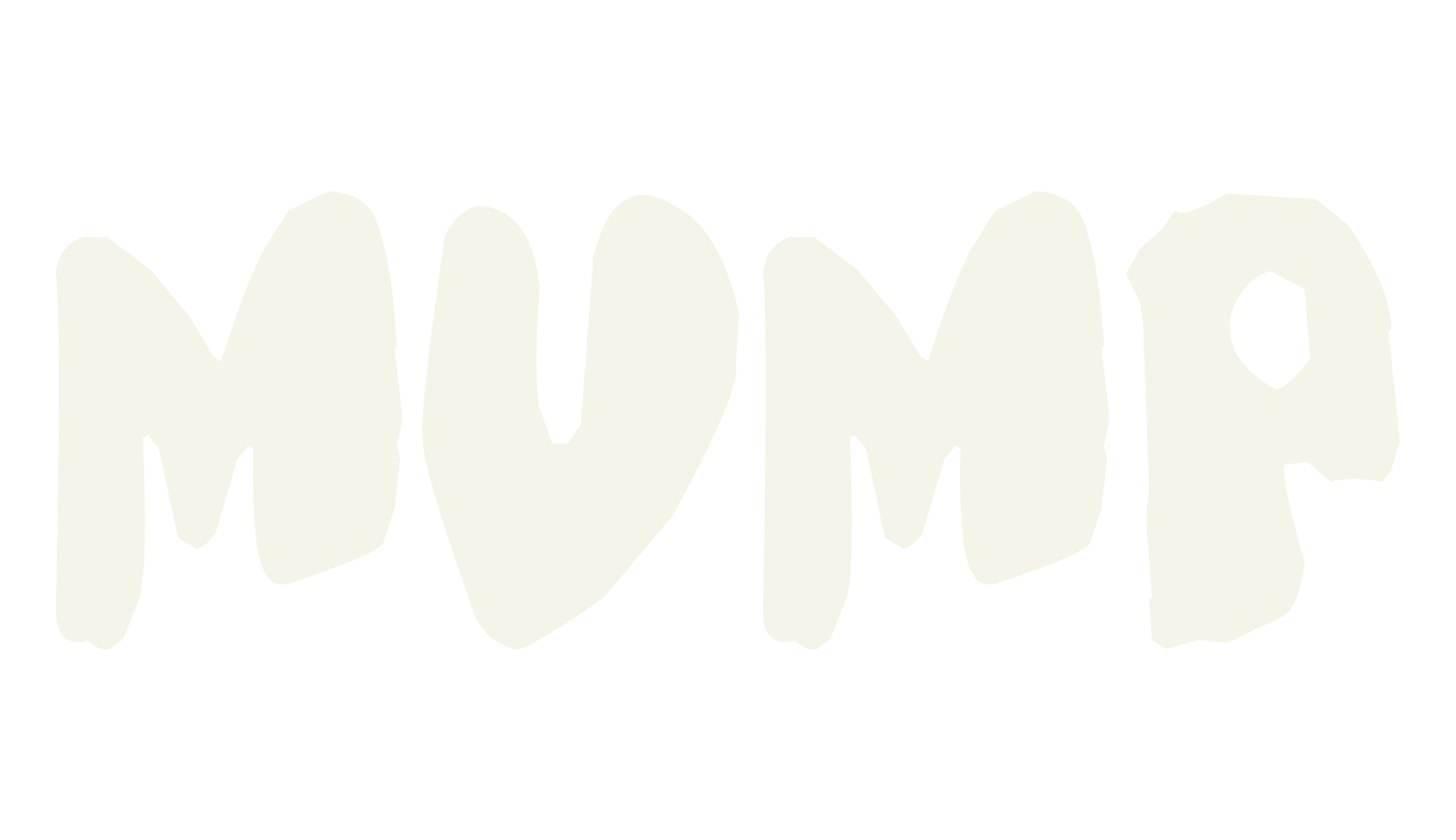 Mump, creepy font preview
