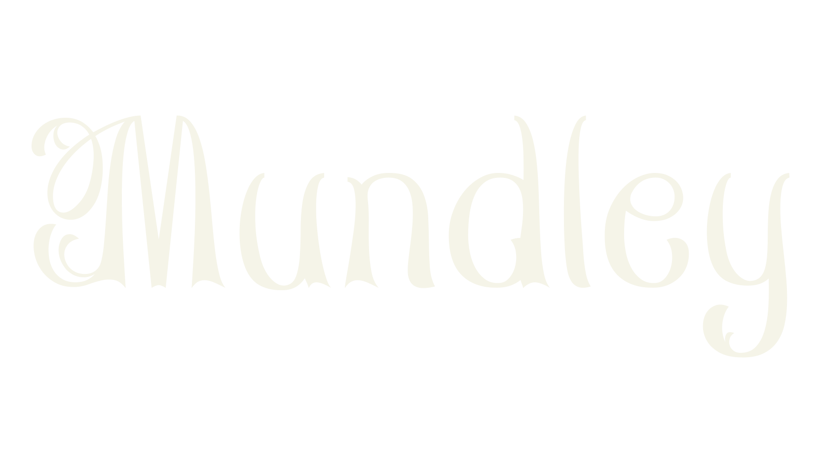 Mundley, calligraphy font preview