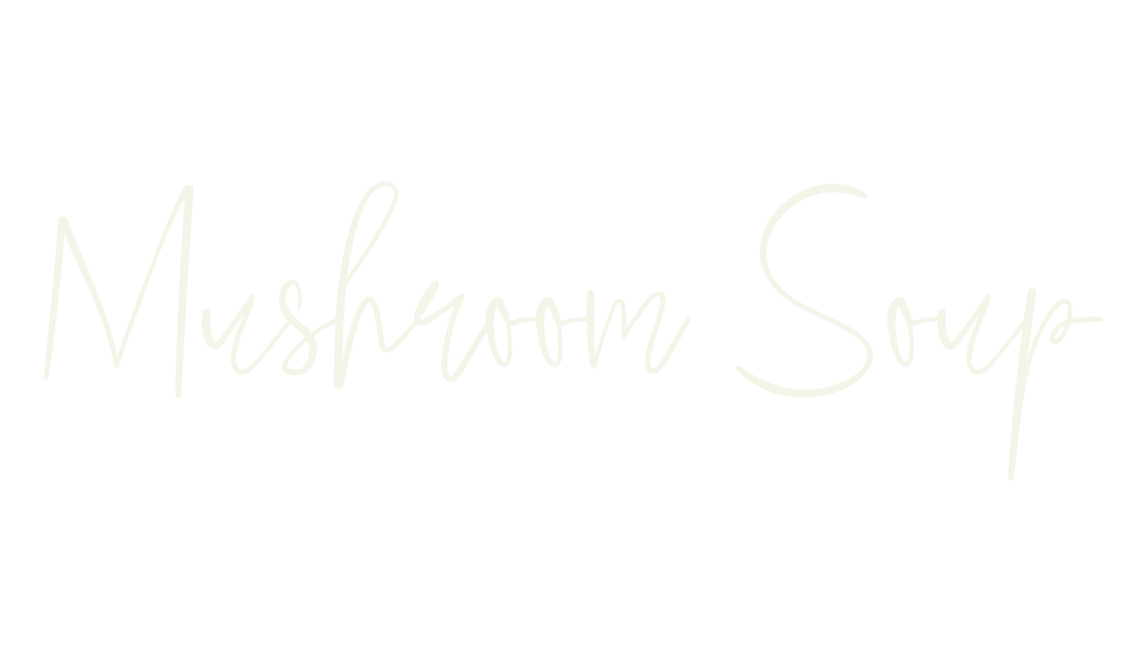 Mushroom Soup, thin font preview