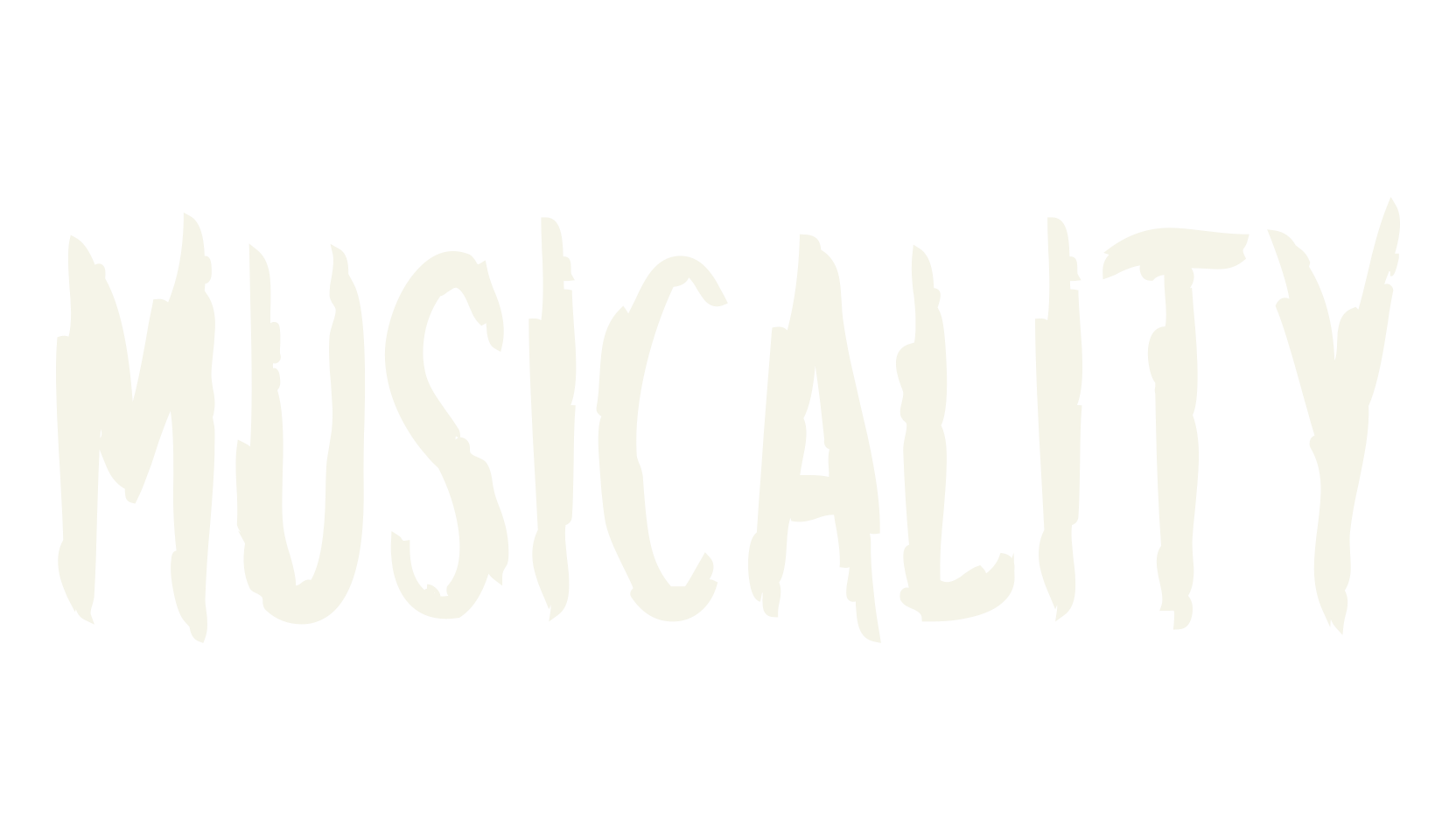Musicality, grunge font preview