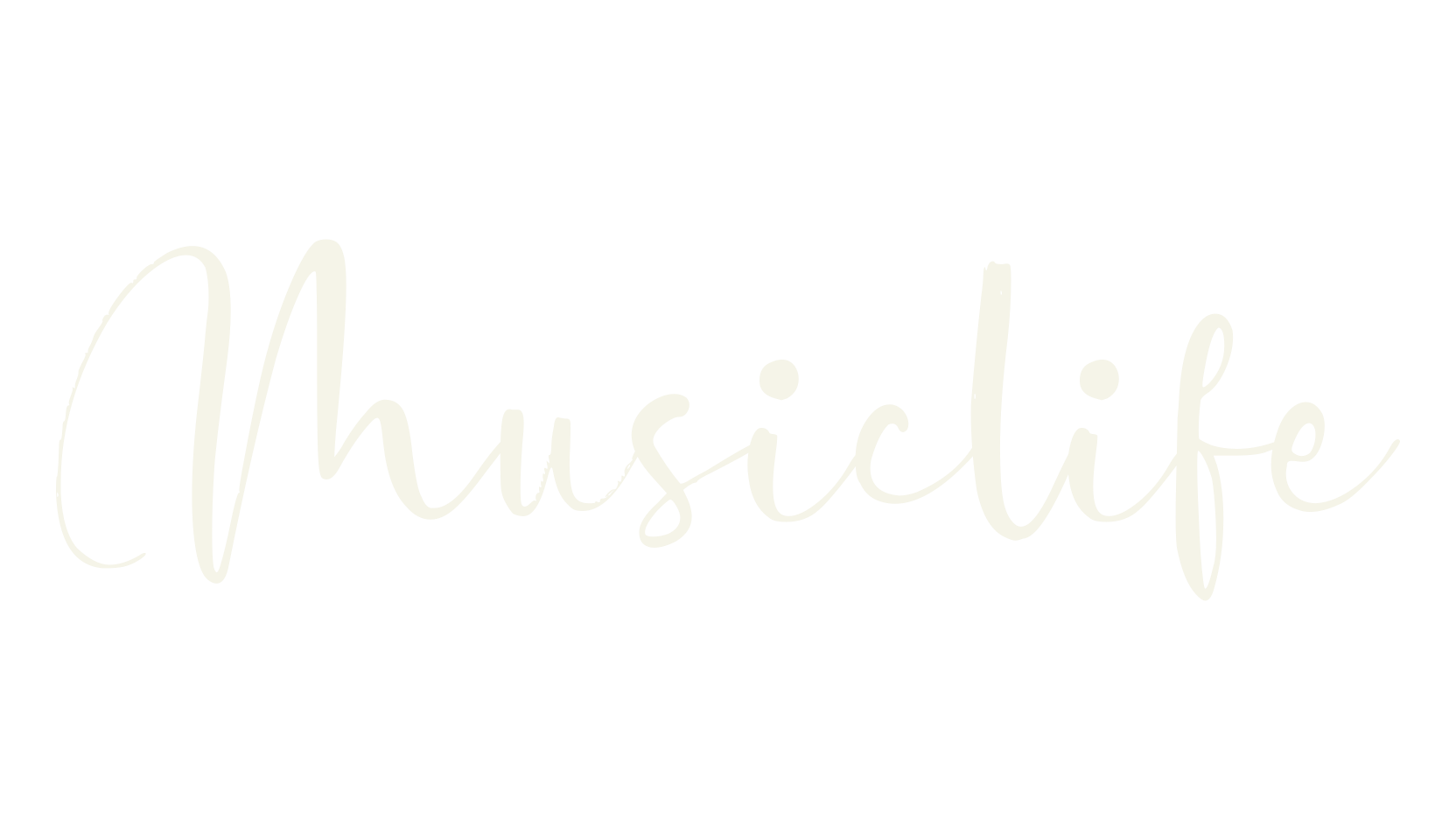 Musiclife, cursive font preview