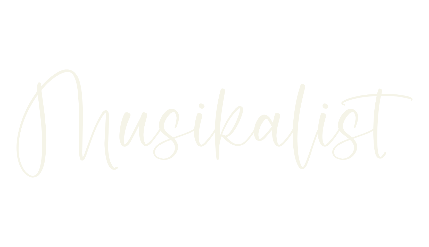 Musikalist, calligraphy font preview