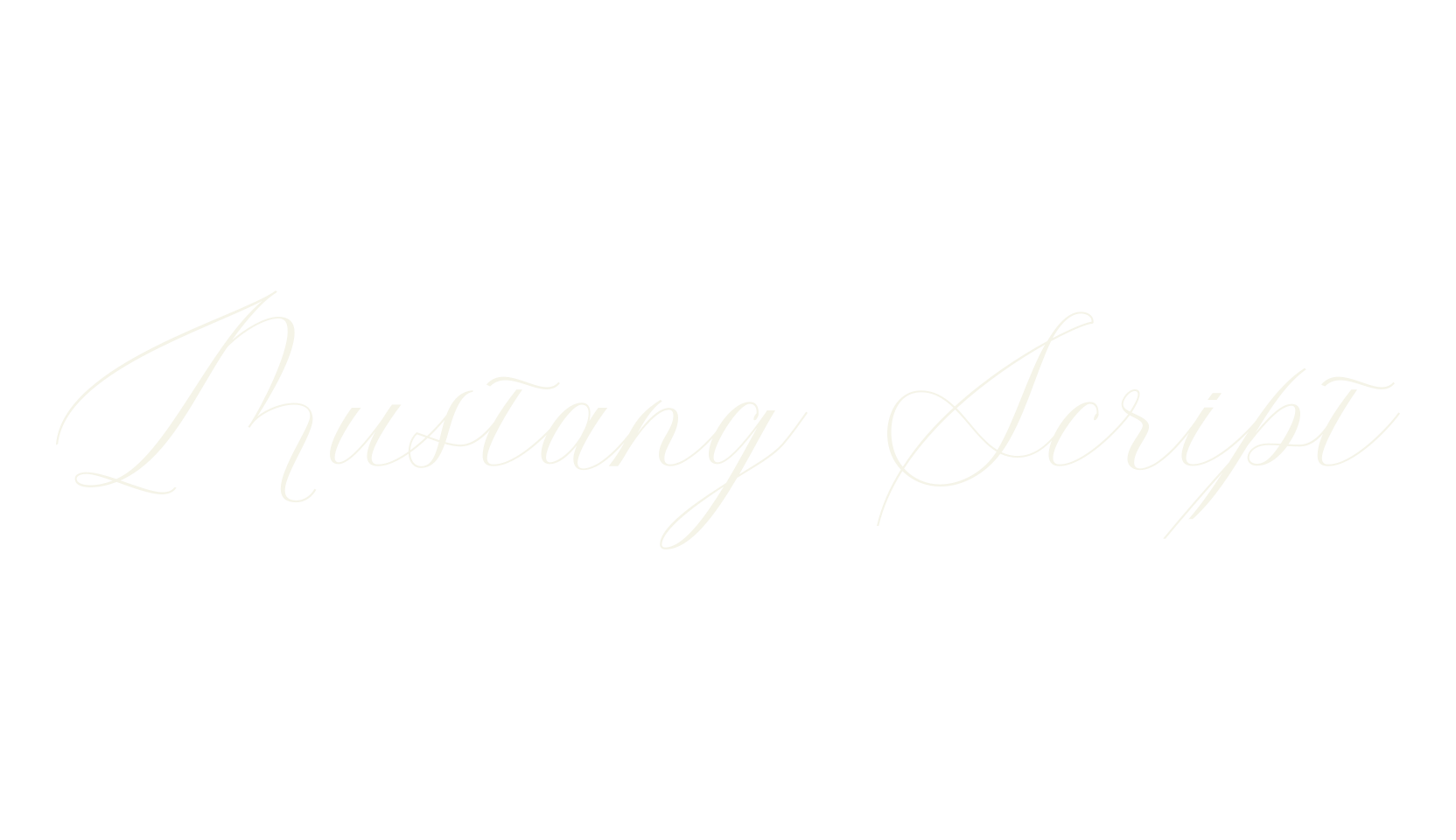 Mustang Script, script font preview