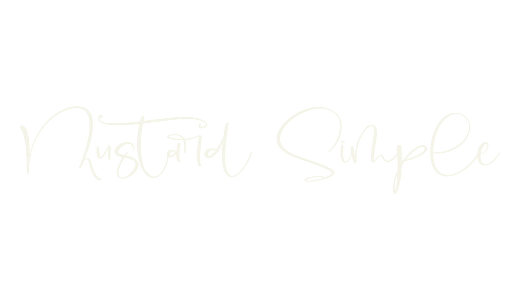 Mustard Simple, calligraphy font preview