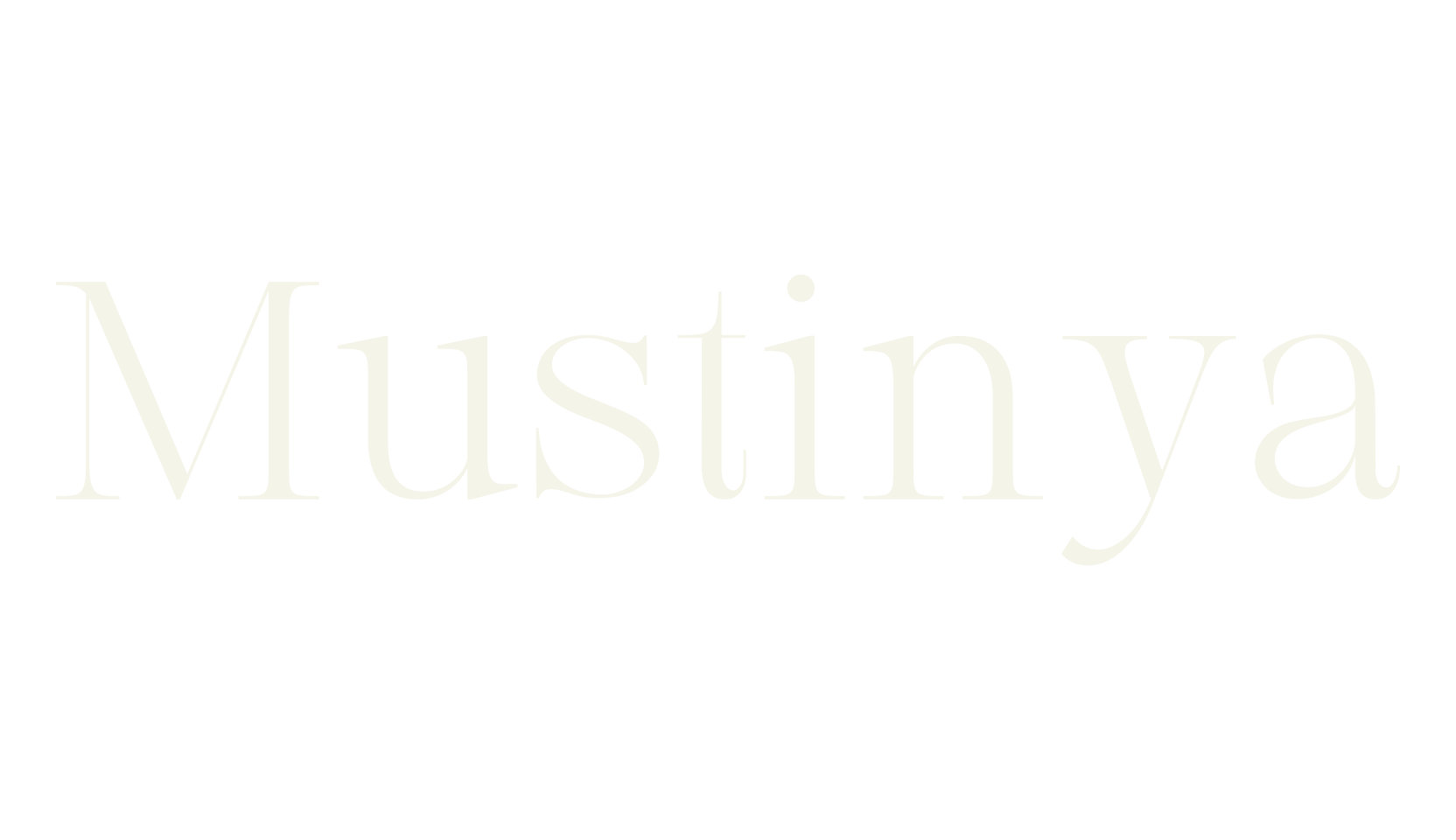 Mustinya, serif font preview