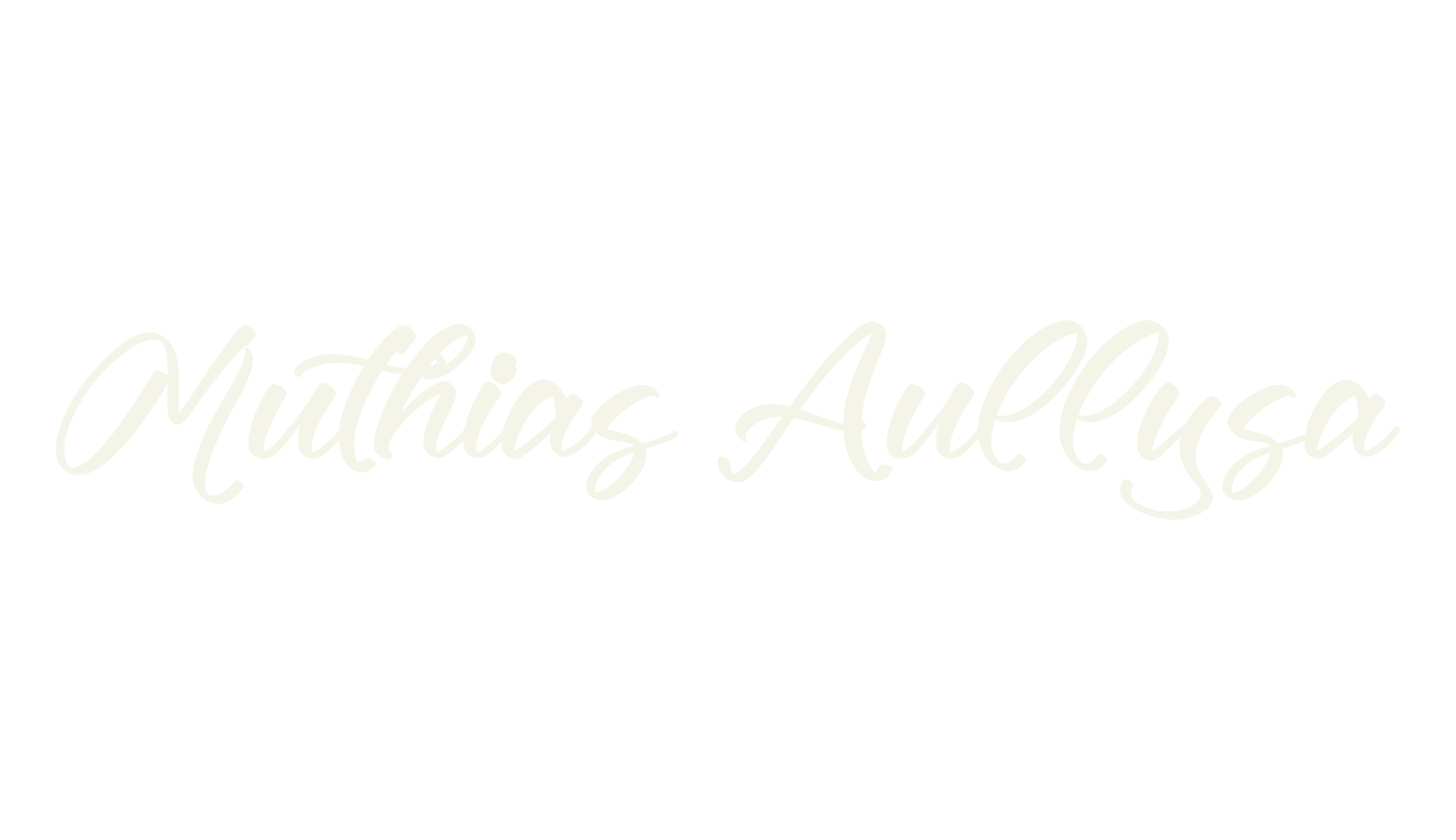 Muthias Aullysa, script font preview