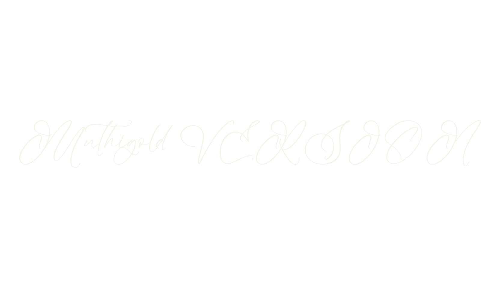 Muthigold VERSION, script font preview
