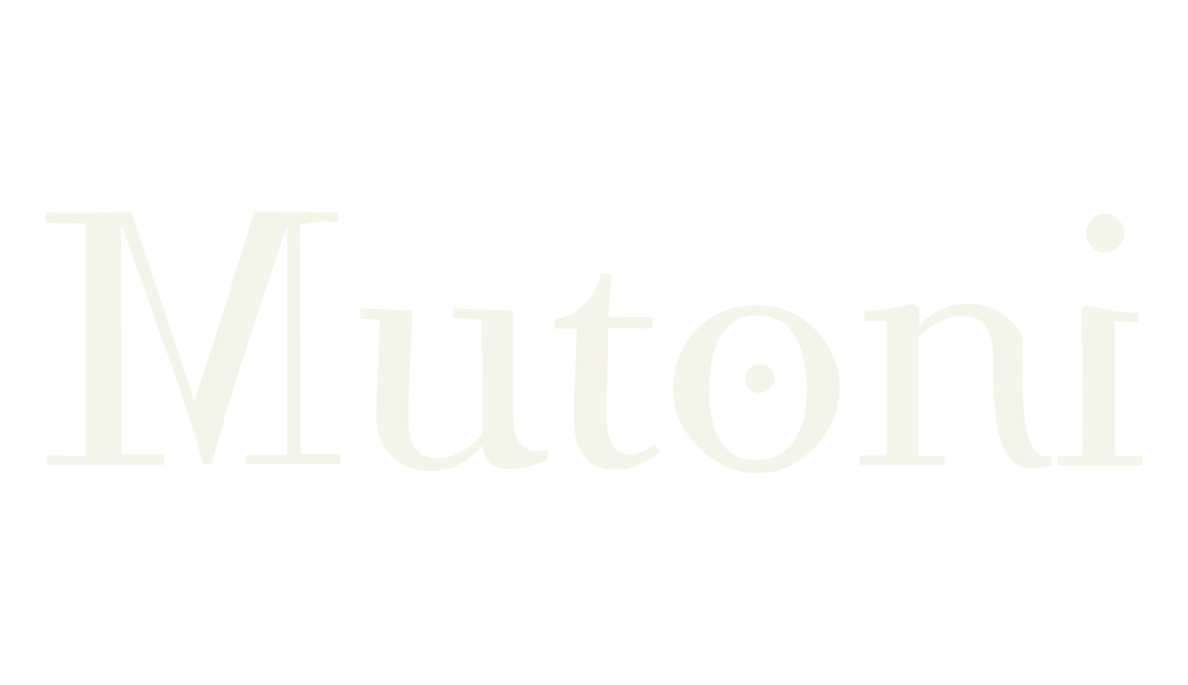 Mutoni, serif font preview