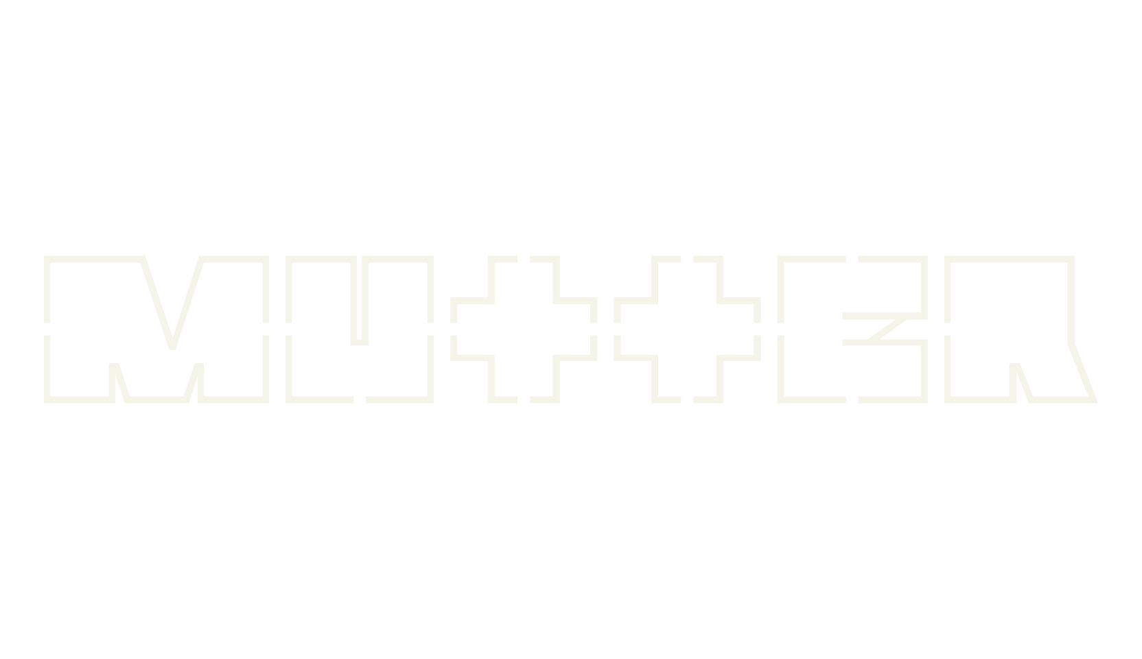 Mutter, stencil font preview
