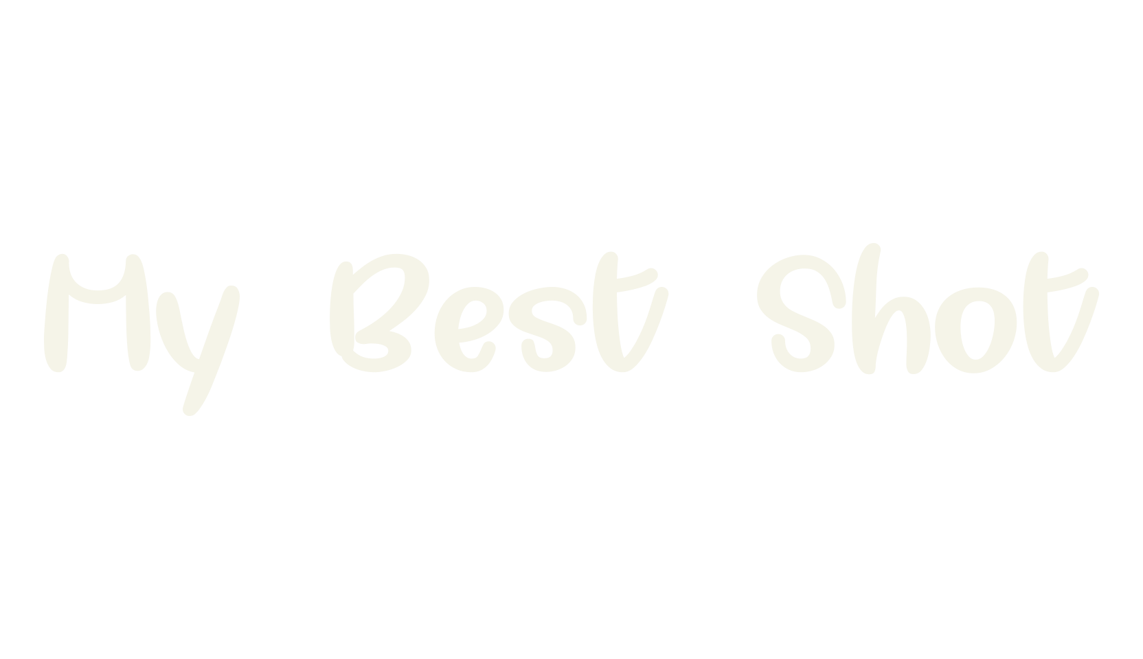 My Best Shot, handwritten font preview