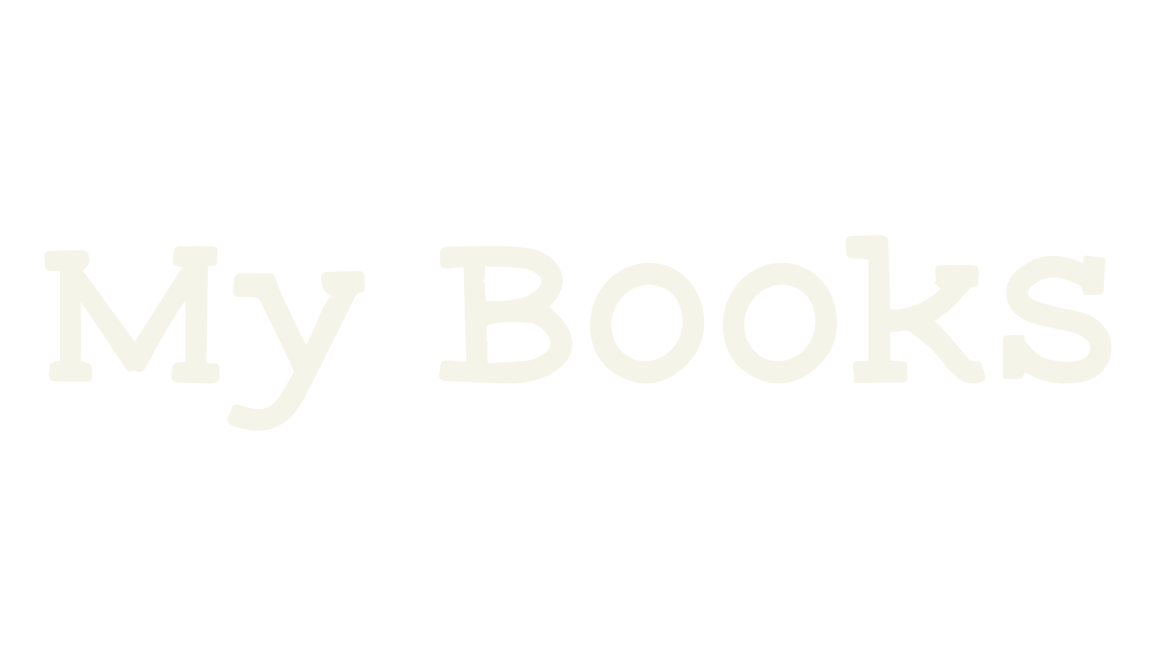 My Books, doodles font preview