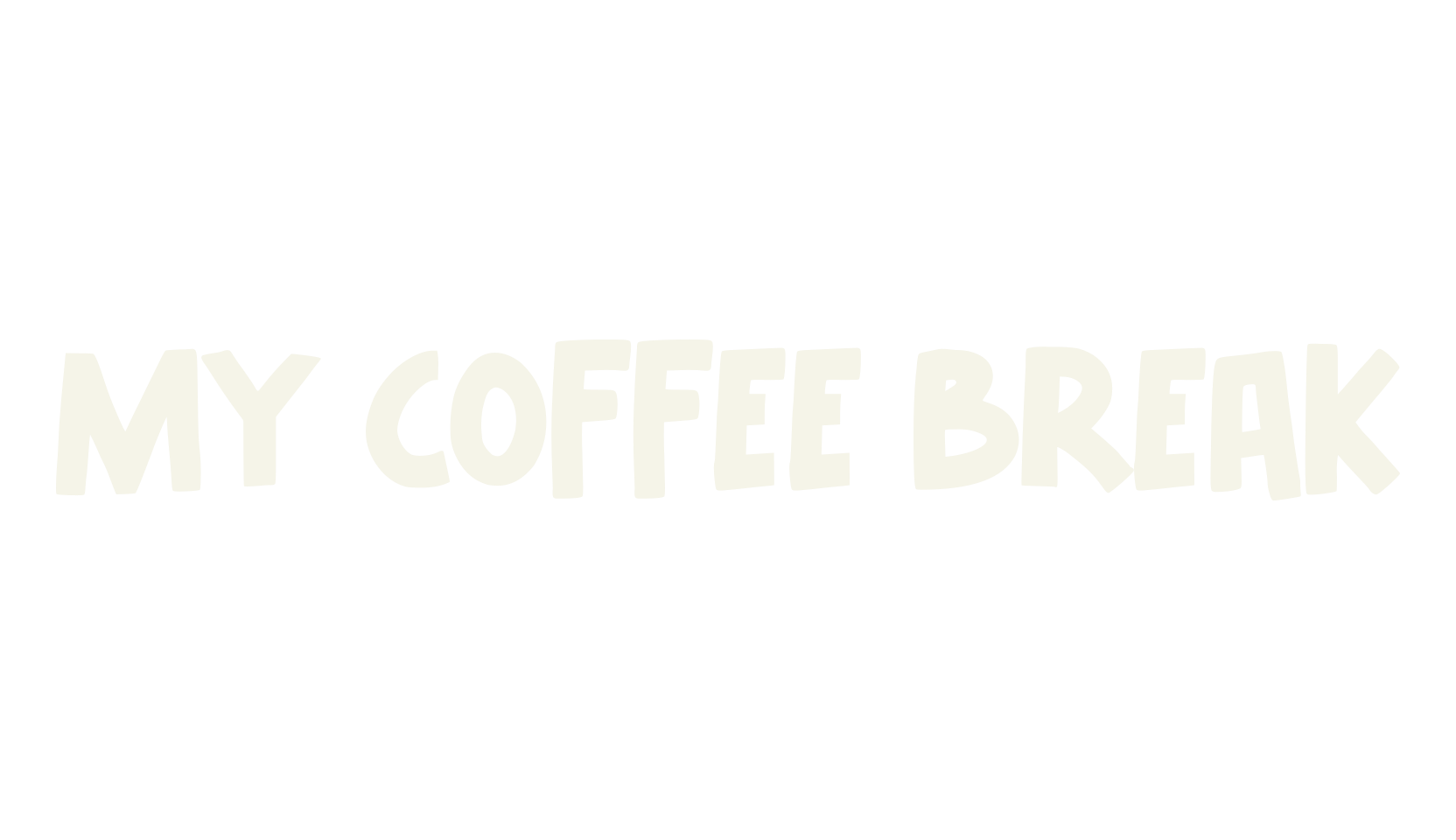 My Coffee Break, fun font preview