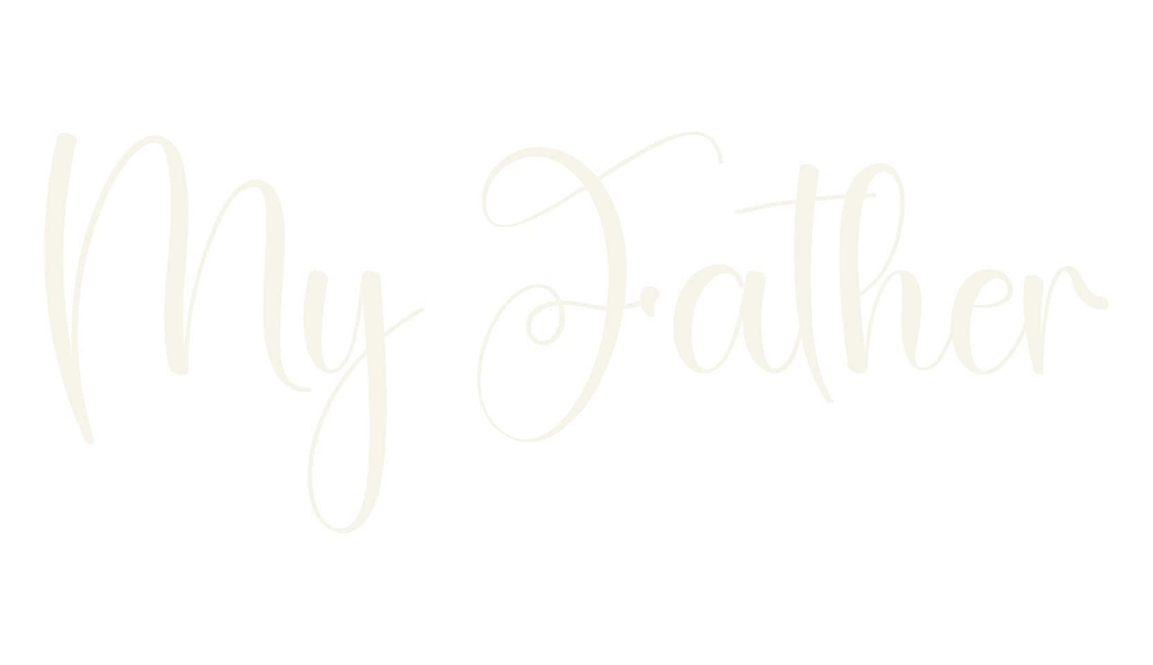 My Father, calligraphy font preview