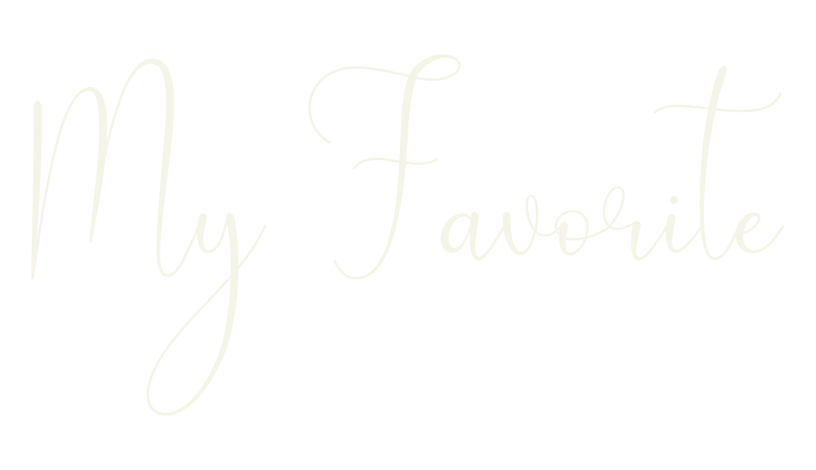 My Favorite, fancy font preview