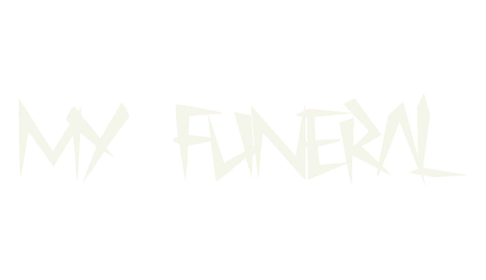 My Funeral, fantasy font preview