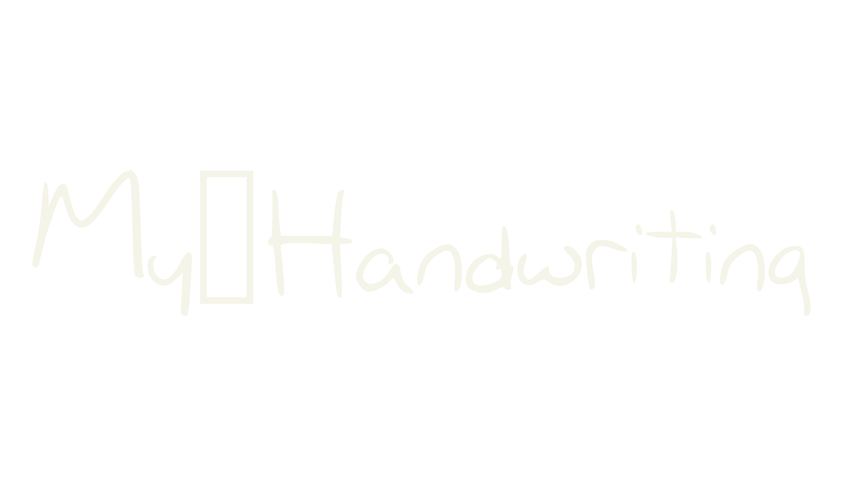 My_Handwriting, display font preview