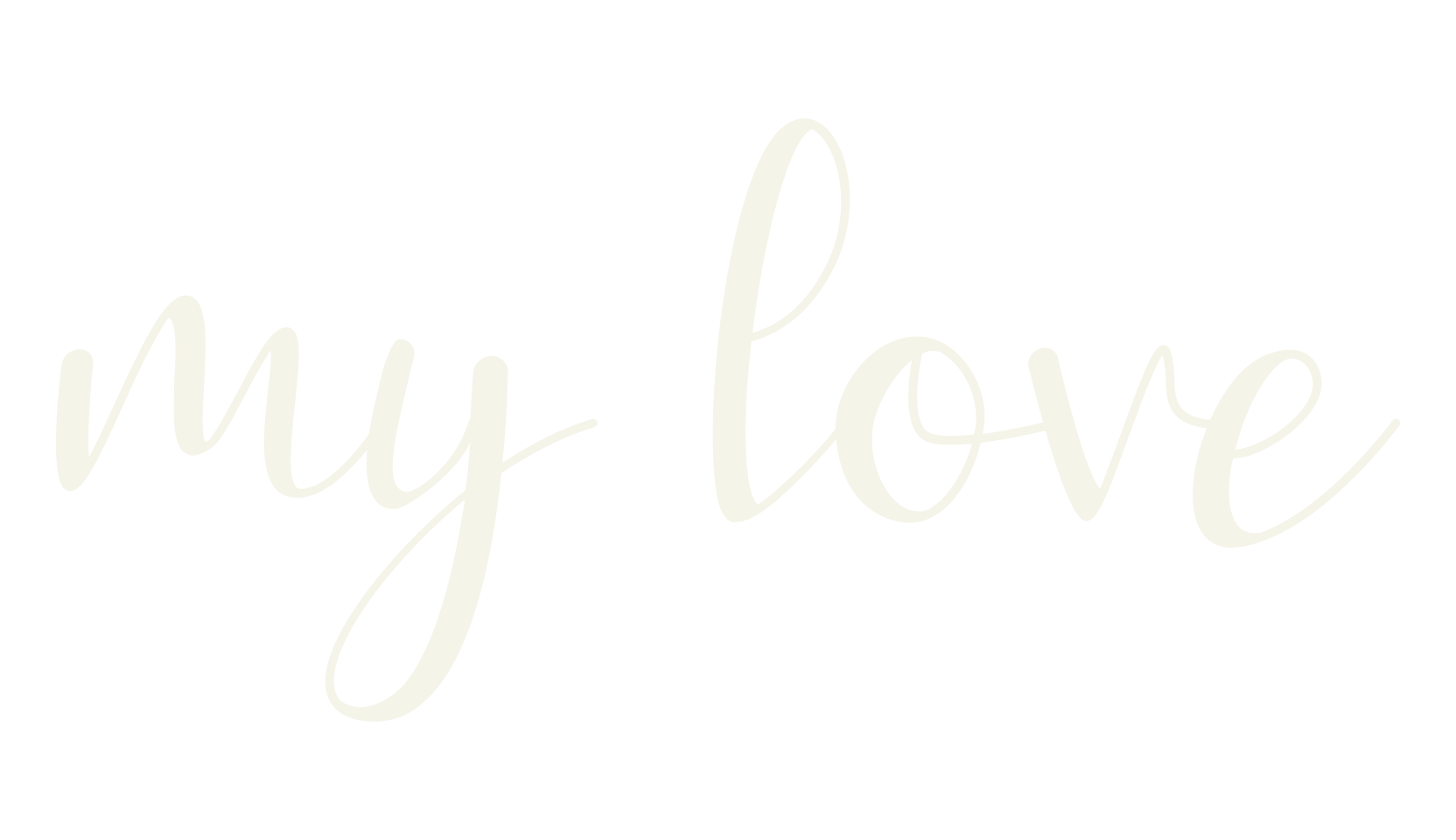 my love, script font preview