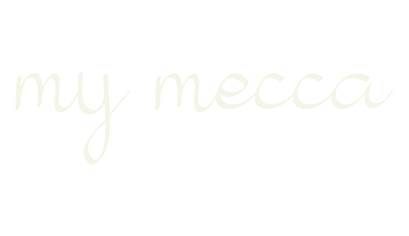 my mecca, alphabet font preview