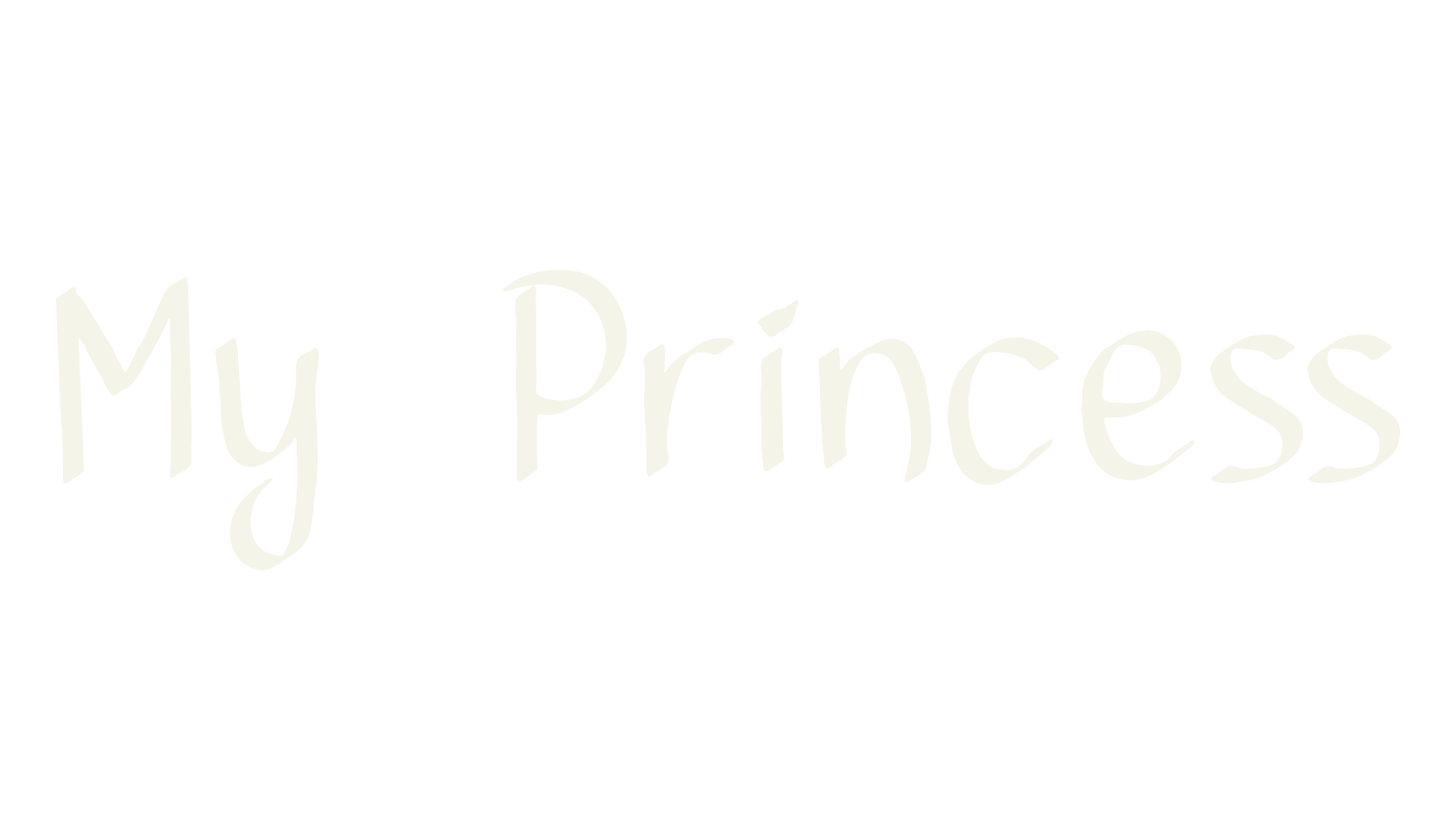 My Princess, cute font preview