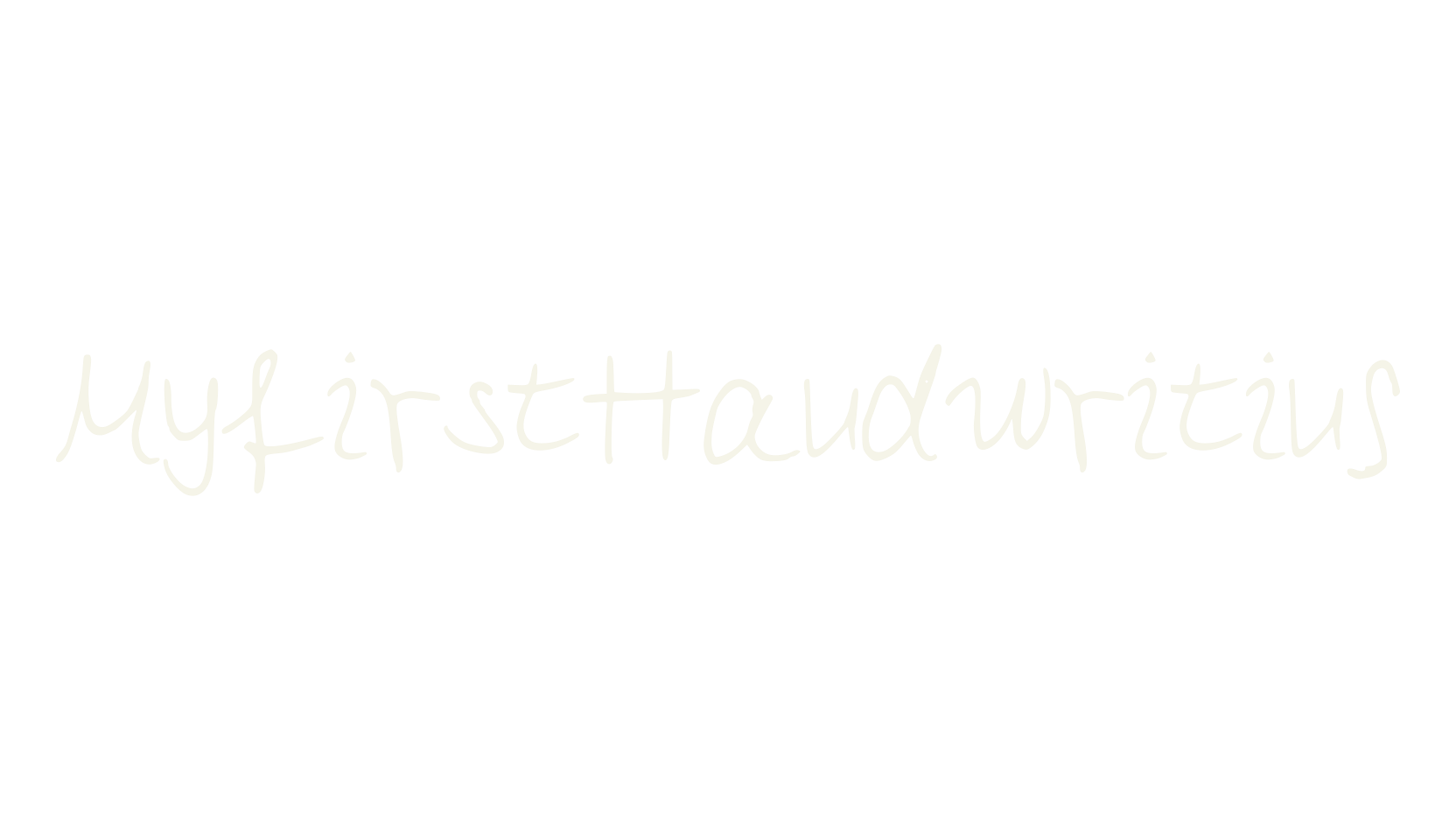 MyfirstHandwriting, handwriting font preview