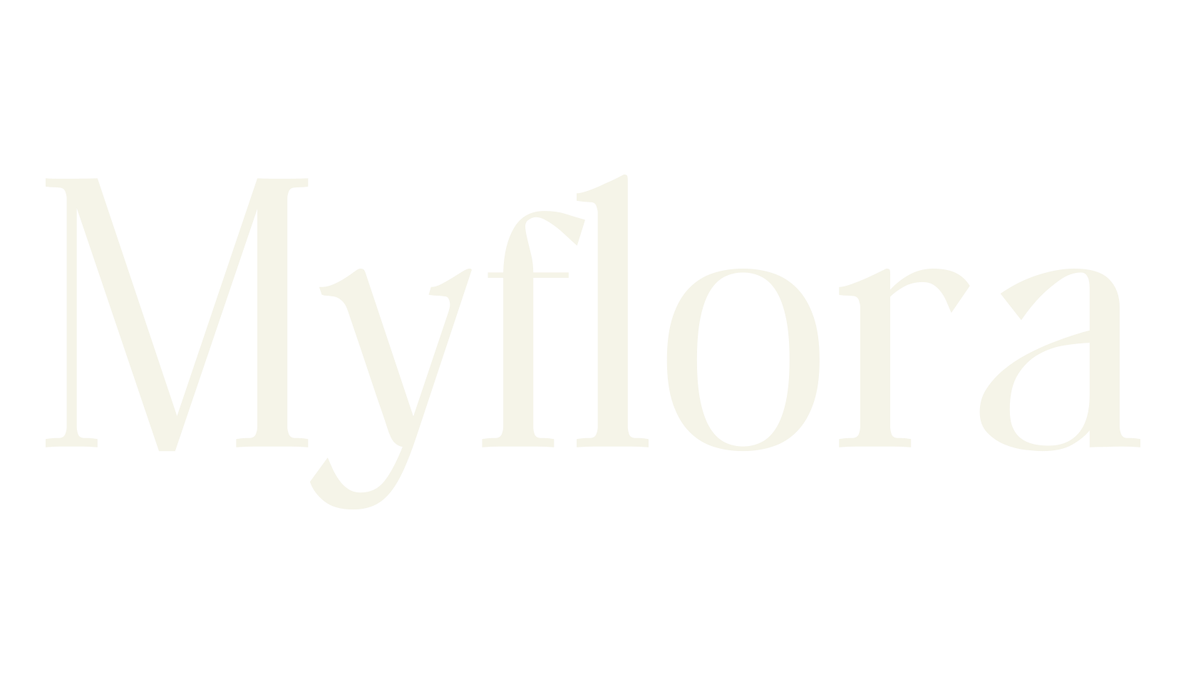 Myflora, serif font preview
