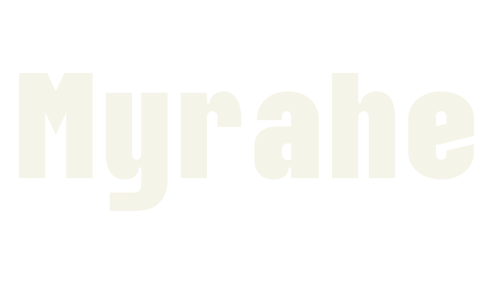 Myrahe, block font preview