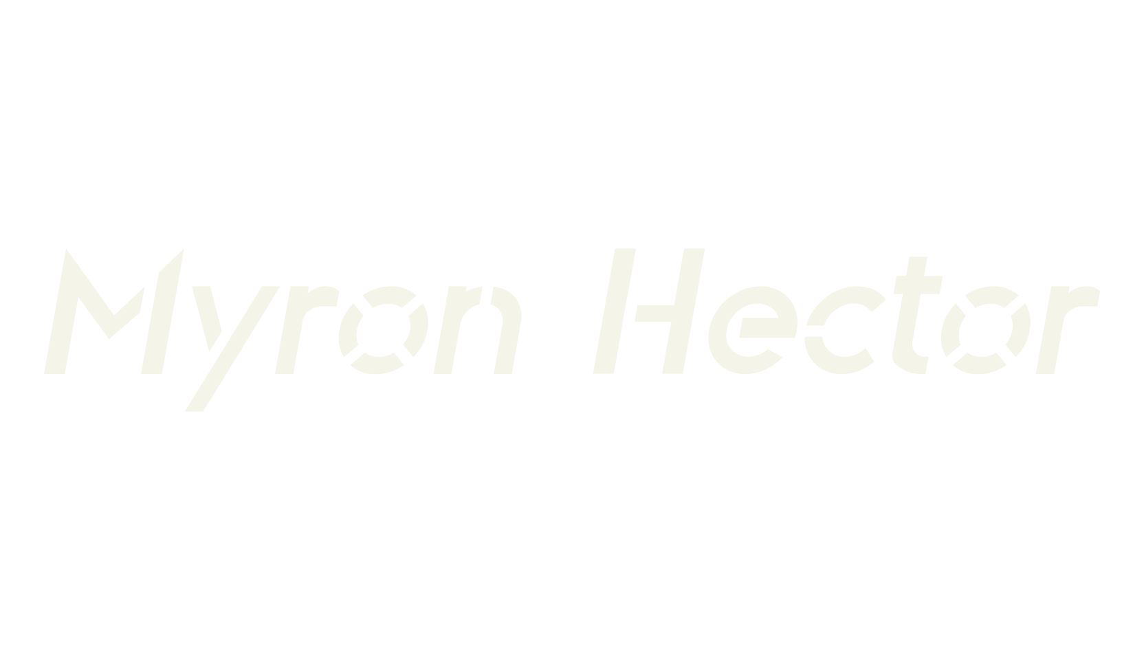 Myron Hector, bold font preview