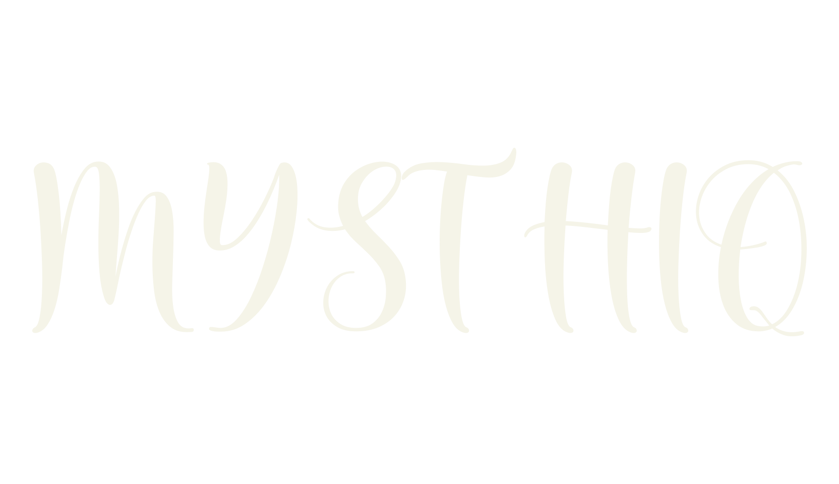 MYSTHIQ, calligraphy font preview